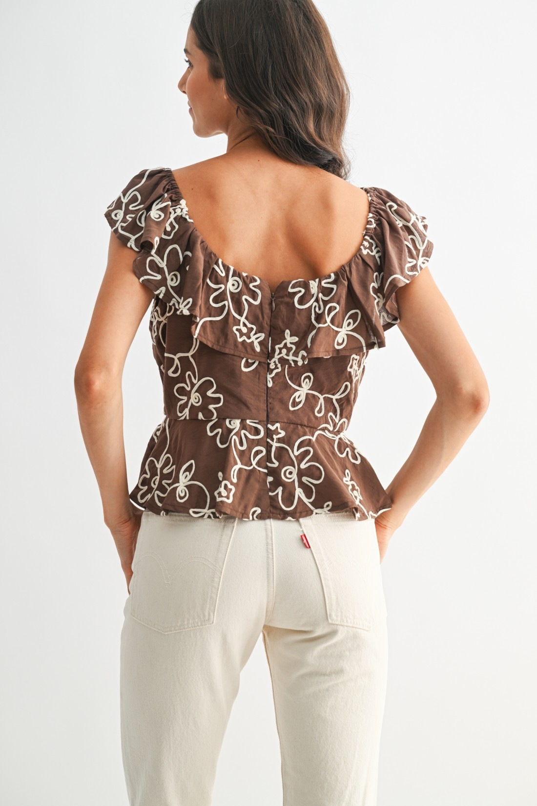 Marisa Floral Ruffle Blouse