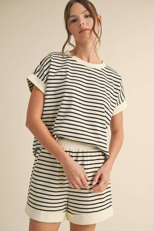 Summer Striped Loungewear Set