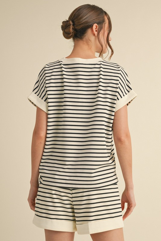 Summer Striped Loungewear Set