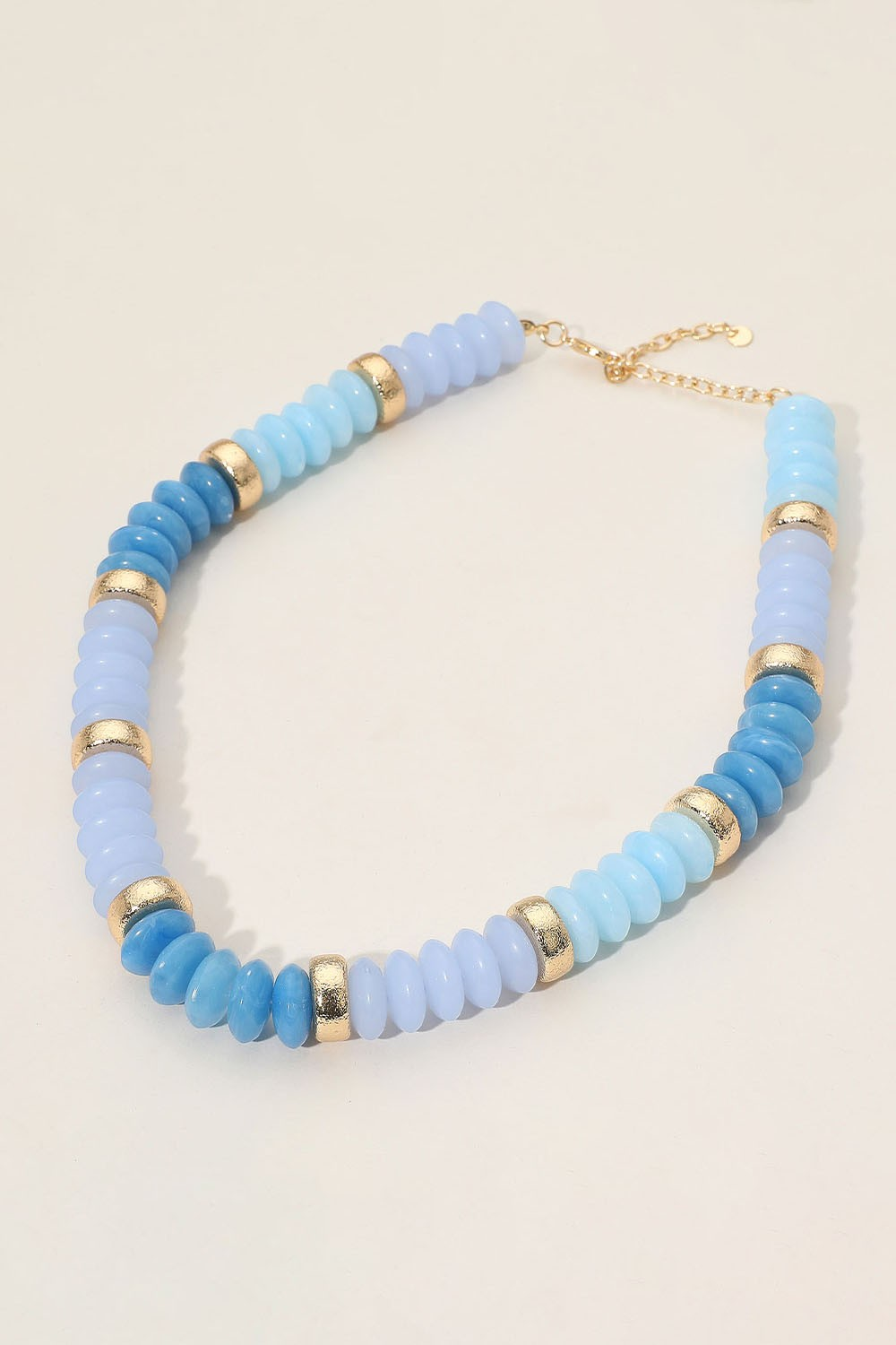 Colorblock Resin Beaded Necklace