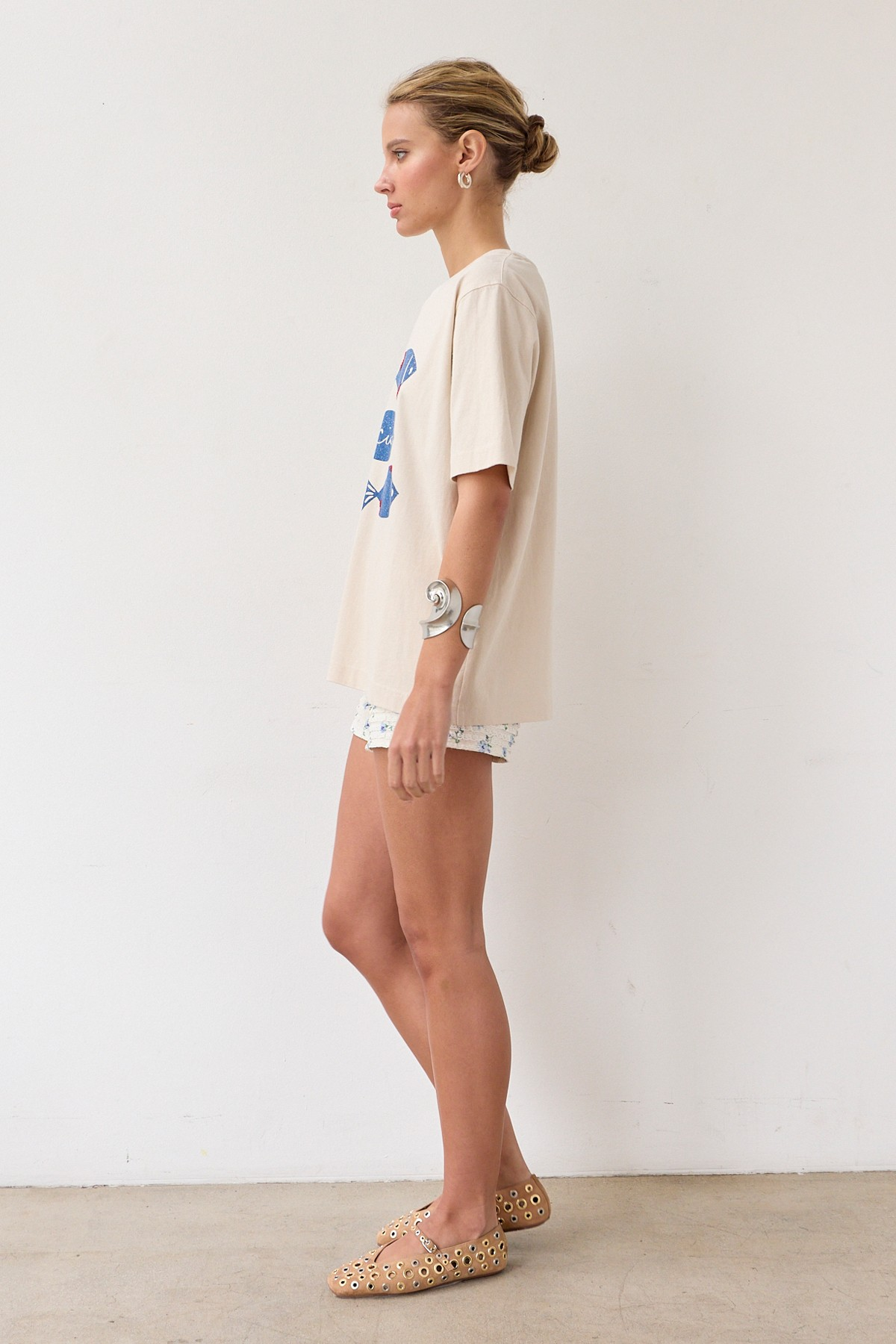 Fish Graphic Tee With Stitch