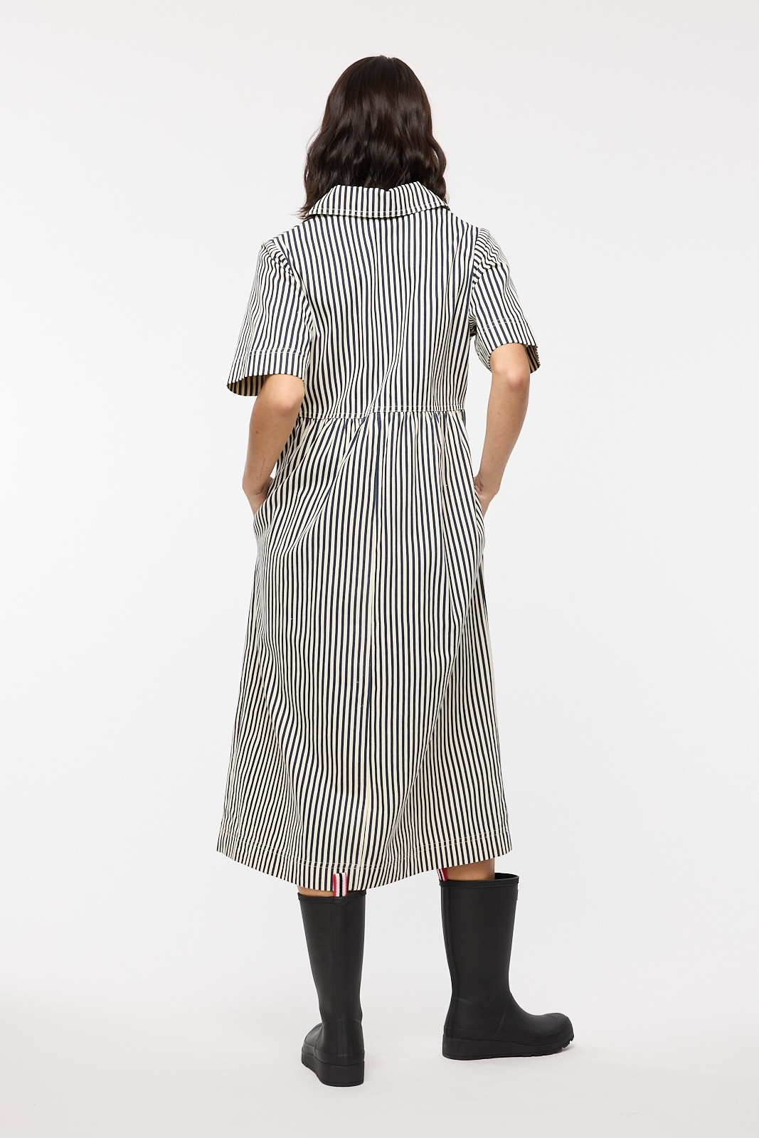 Maya Striped Midi Dress
