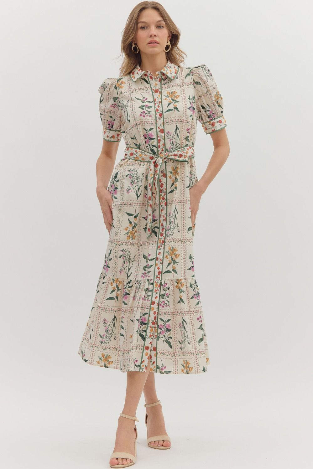 Juliana Floral Midi Dress