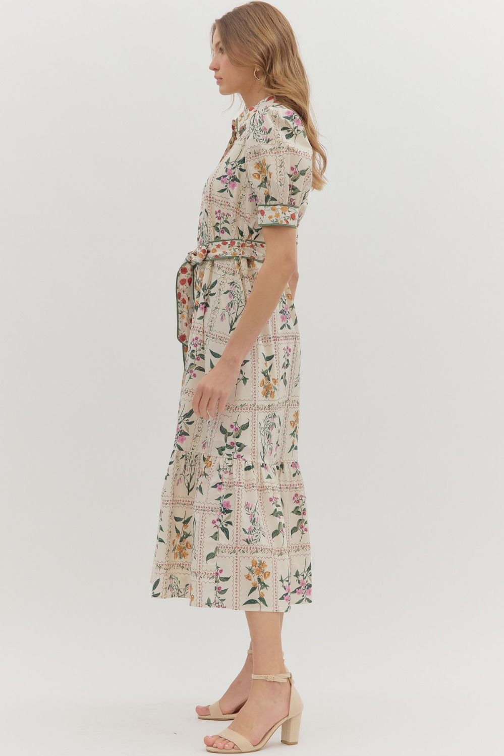 Juliana Floral Midi Dress