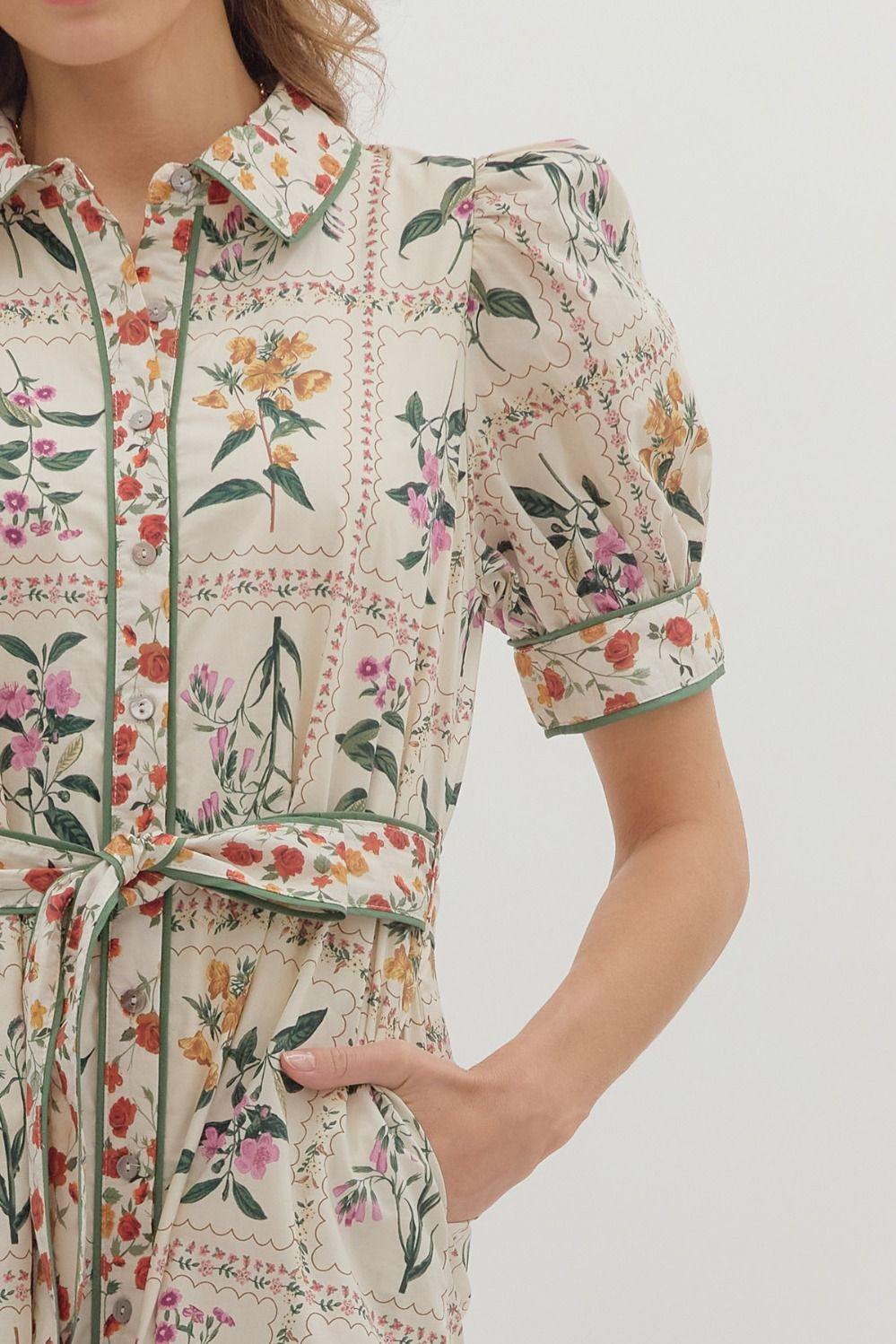 Juliana Floral Midi Dress