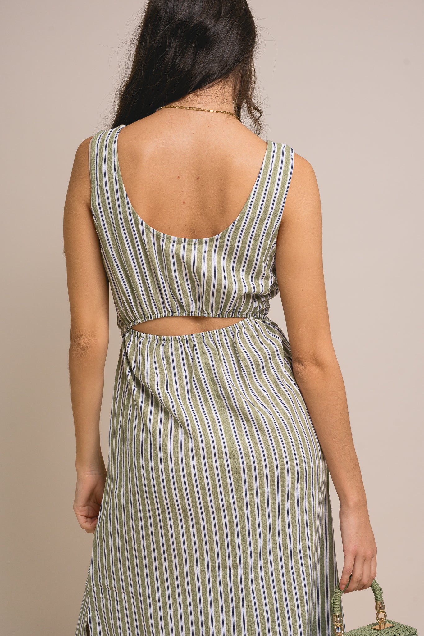 Mila Linen Midi Dress