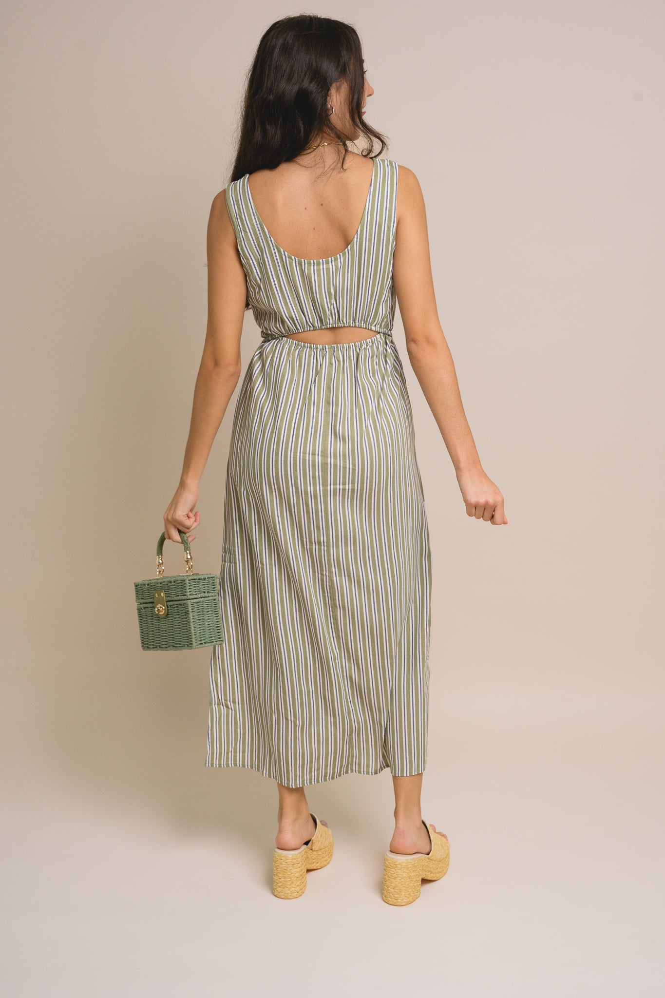 Mila Linen Midi Dress