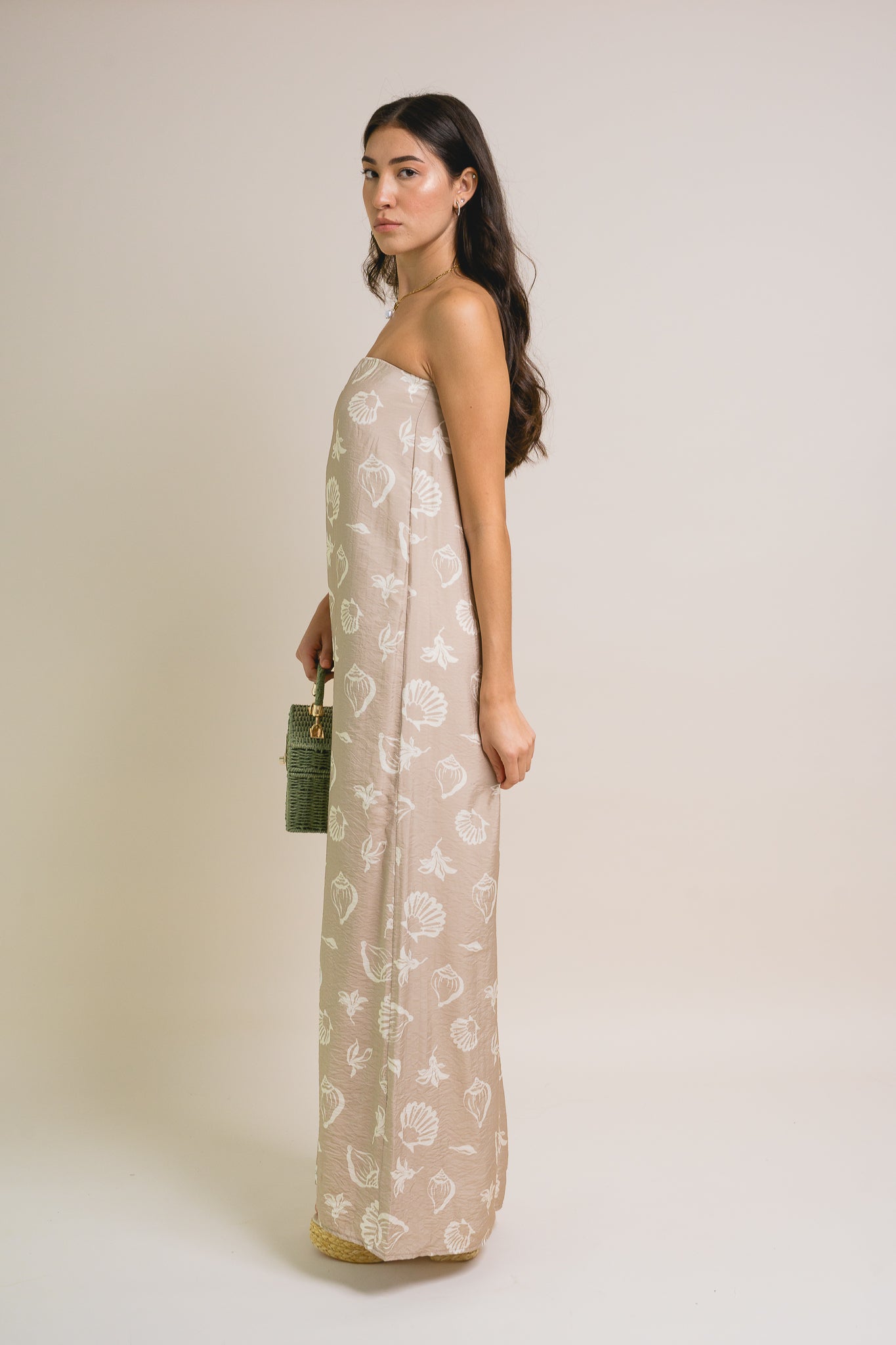 Shell Print Maxi Dress