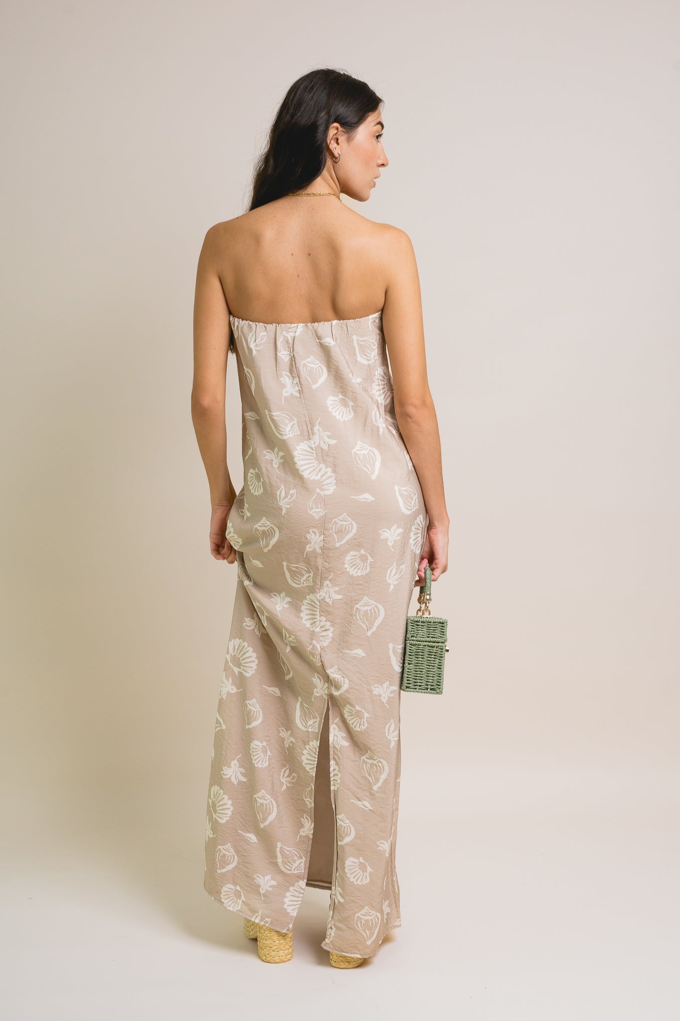 Shell Print Maxi Dress
