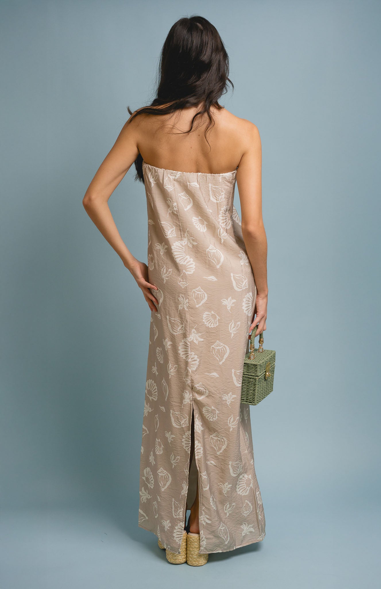 Shell Print Maxi Dress