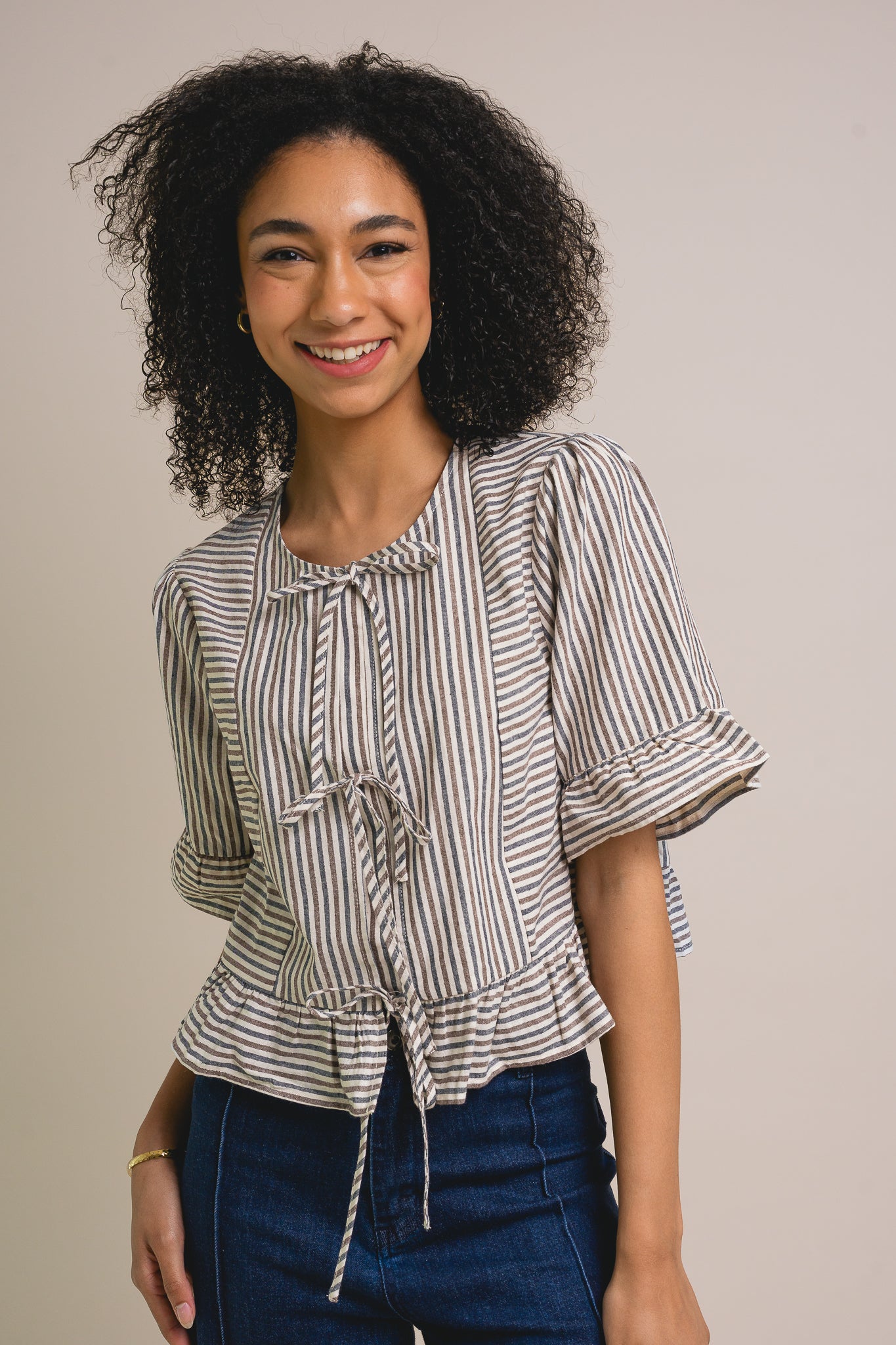 Victoria Stripe Blouse