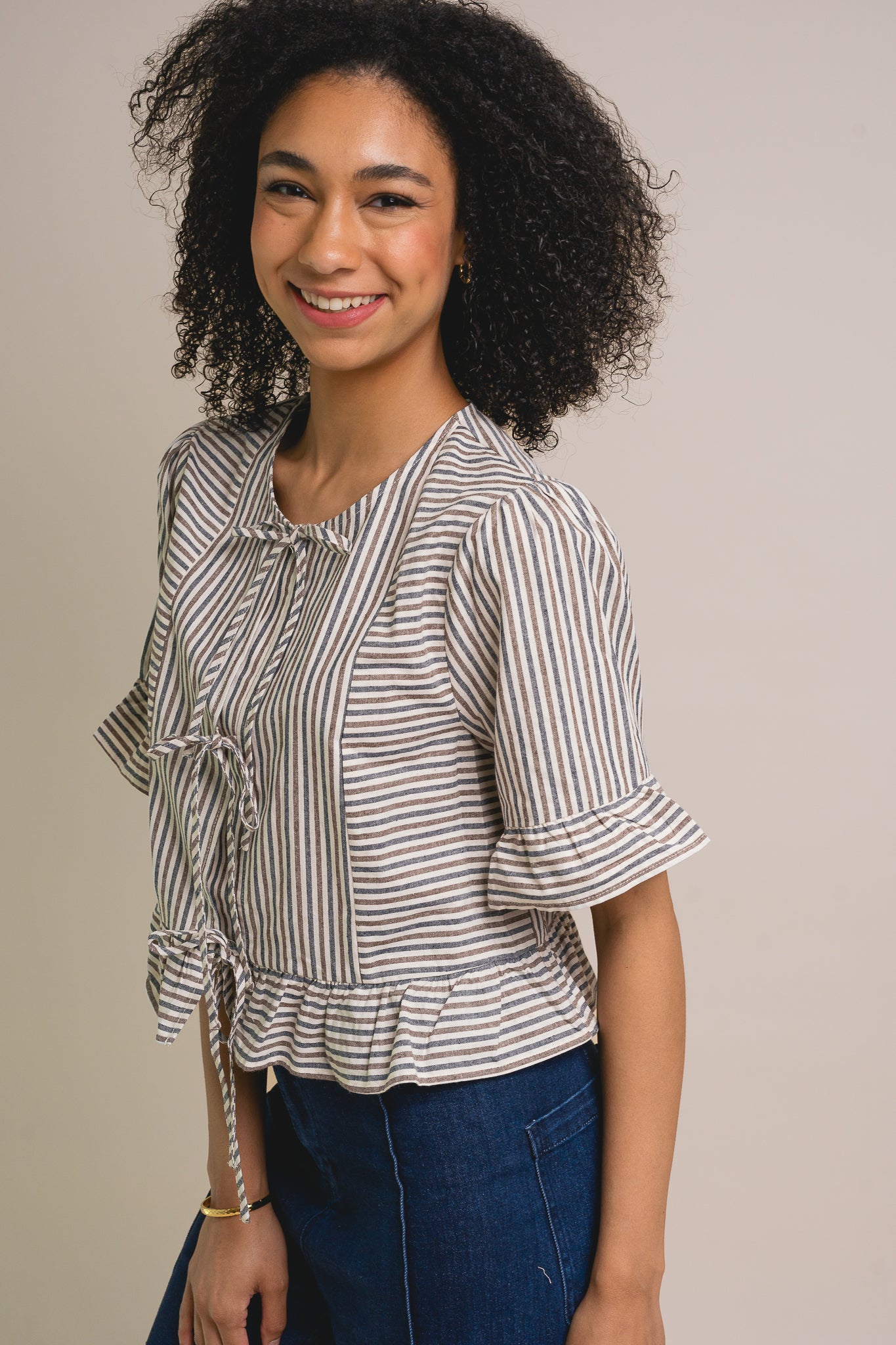 Victoria Stripe Blouse