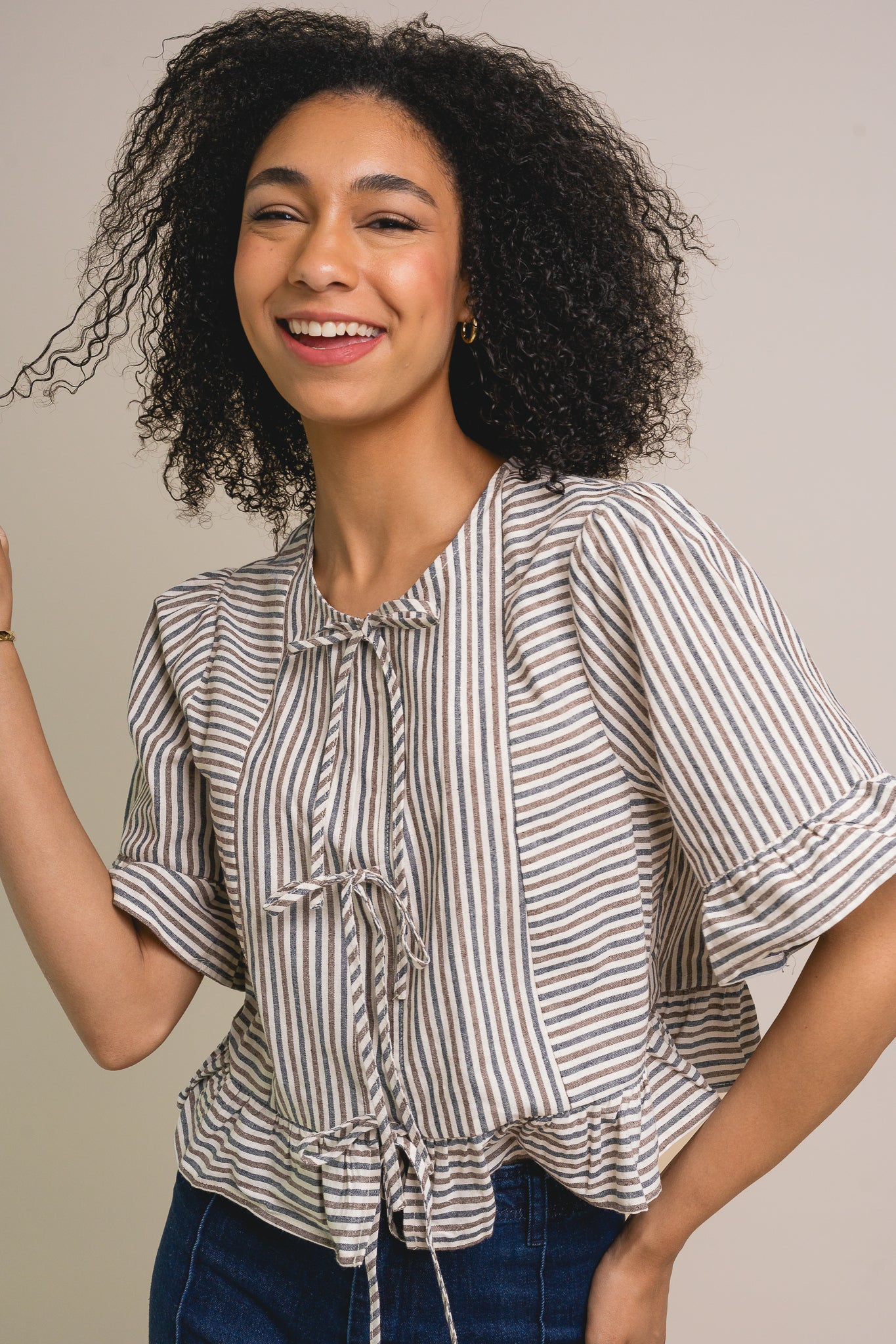 Victoria Stripe Blouse