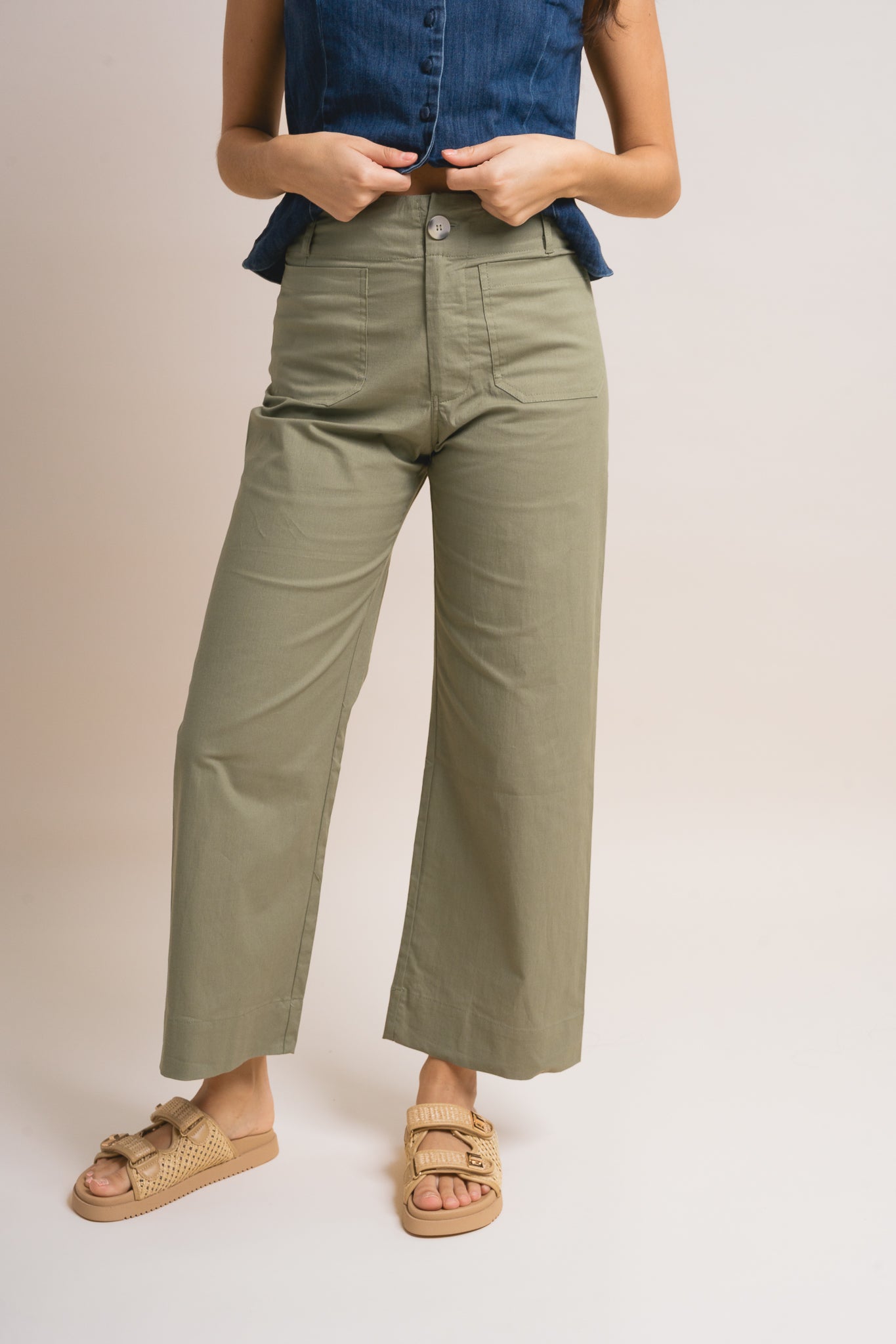 Brooklyn Ankle Wide Leg Pants