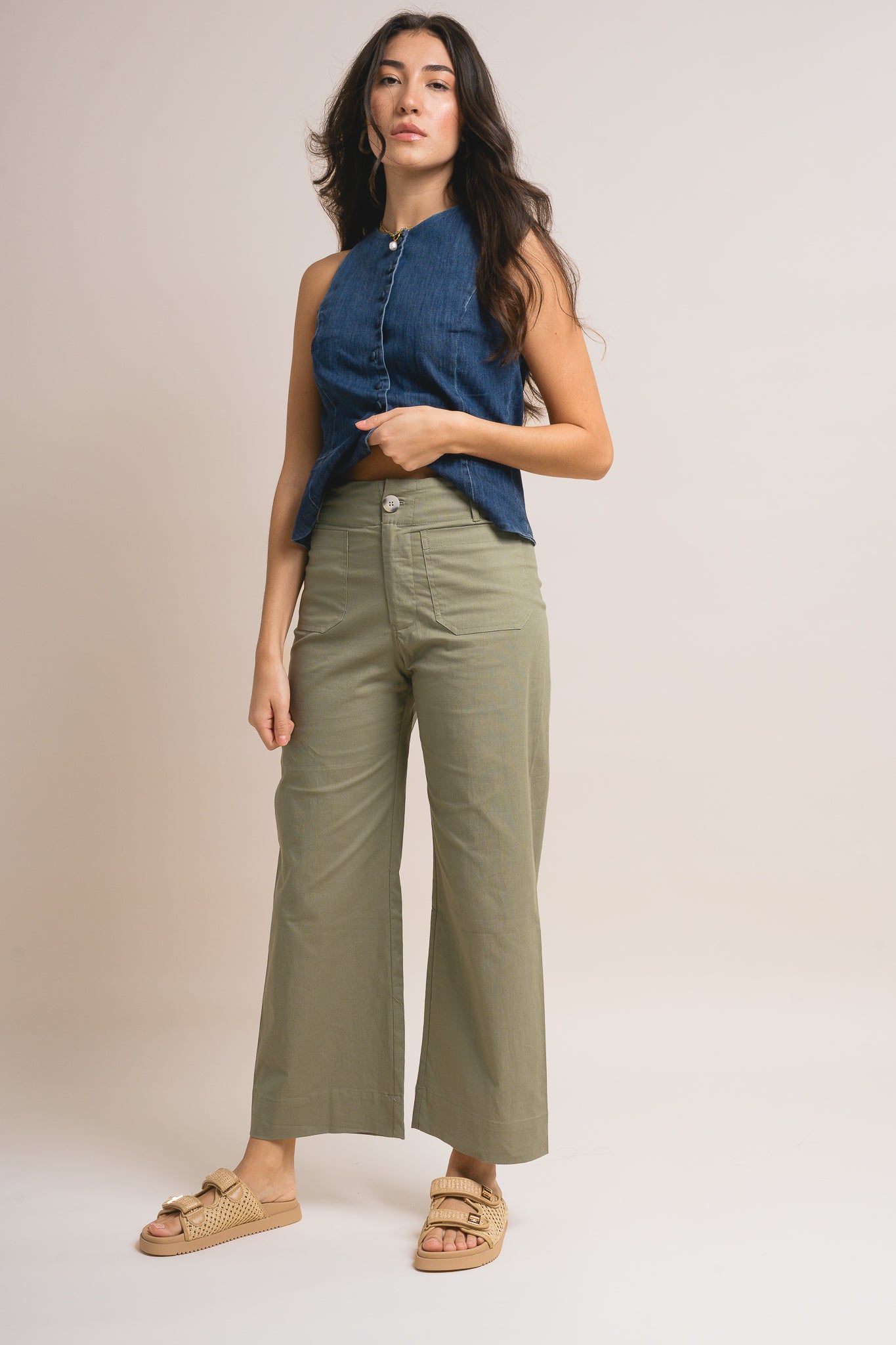 Brooklyn Ankle Wide Leg Pants