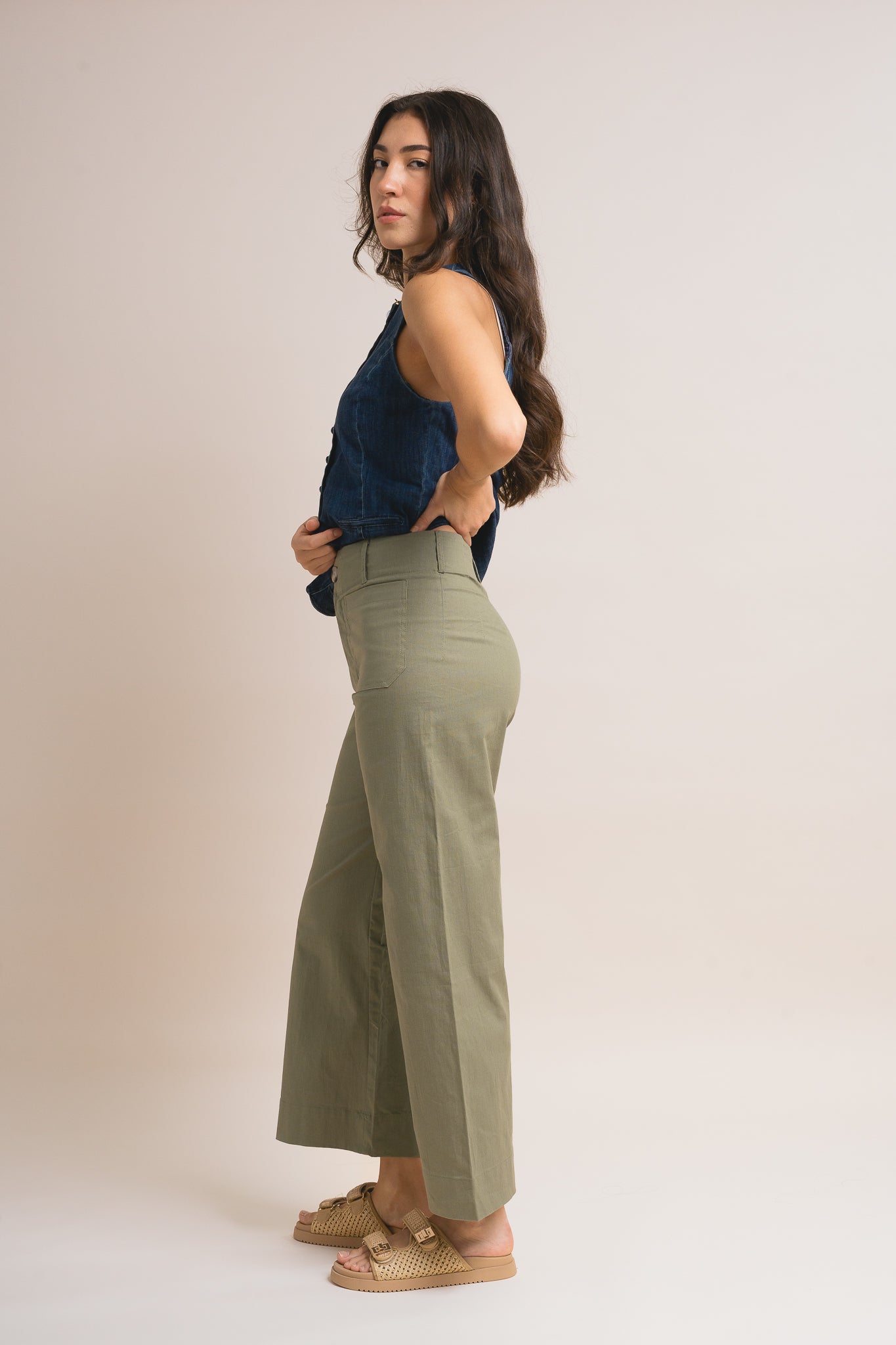 Brooklyn Ankle Wide Leg Pants