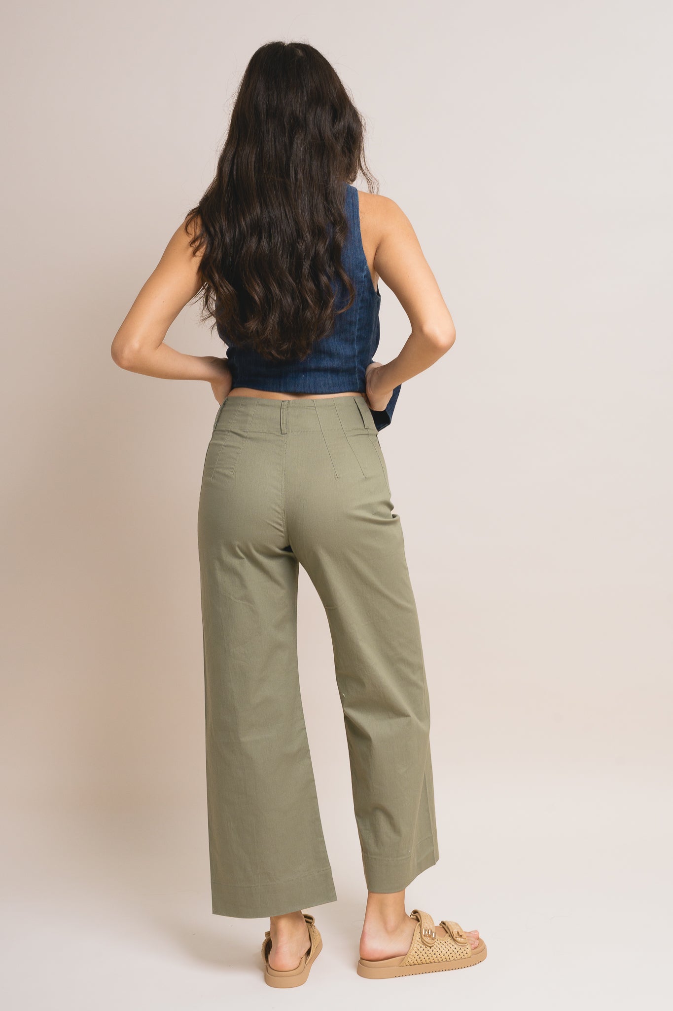 Brooklyn Ankle Wide Leg Pants