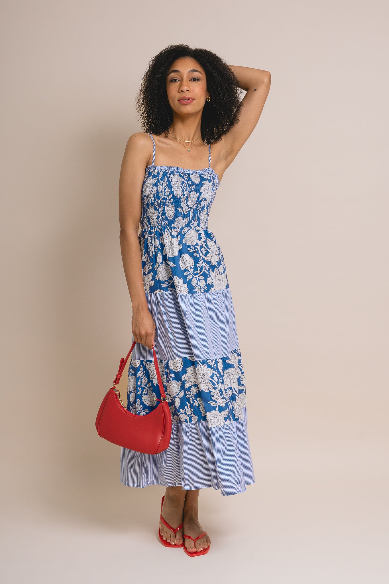 Floral Printed Midi Dress