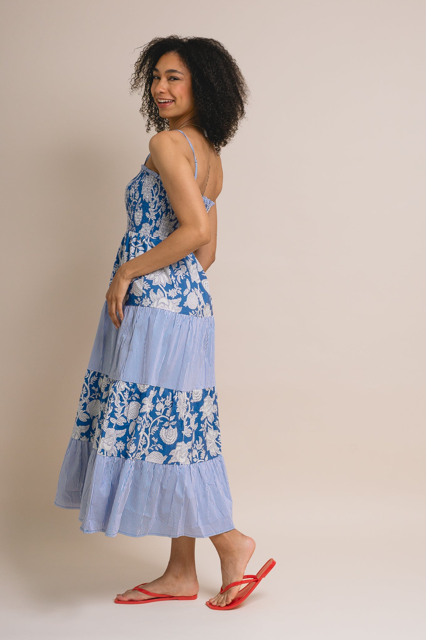 Floral Printed Midi Dress
