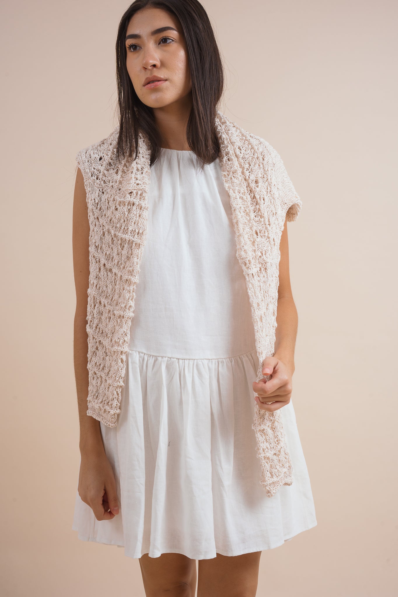 Lily Tie Back Linen Dress