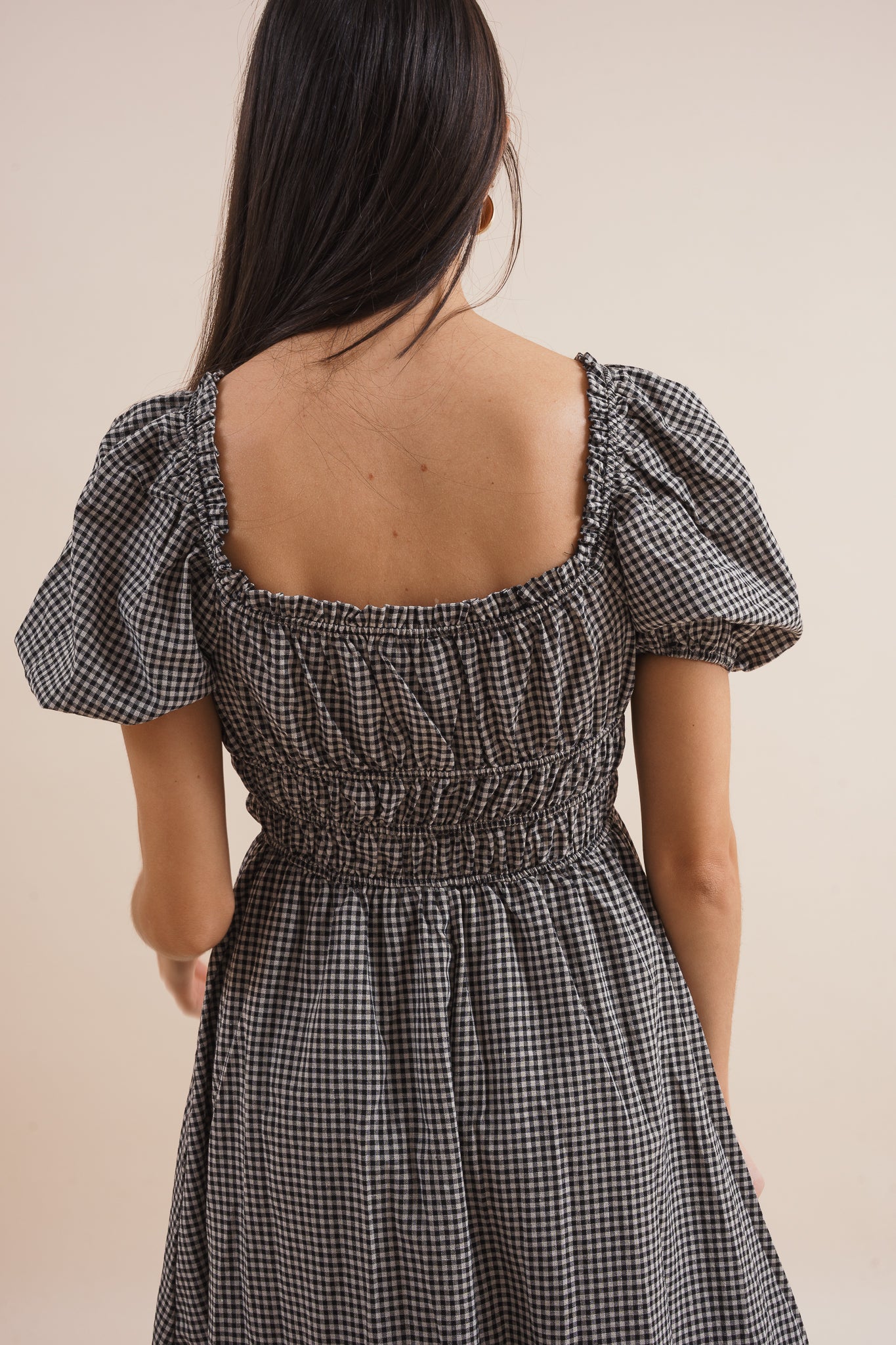 Veronica Gingham Midi Dress