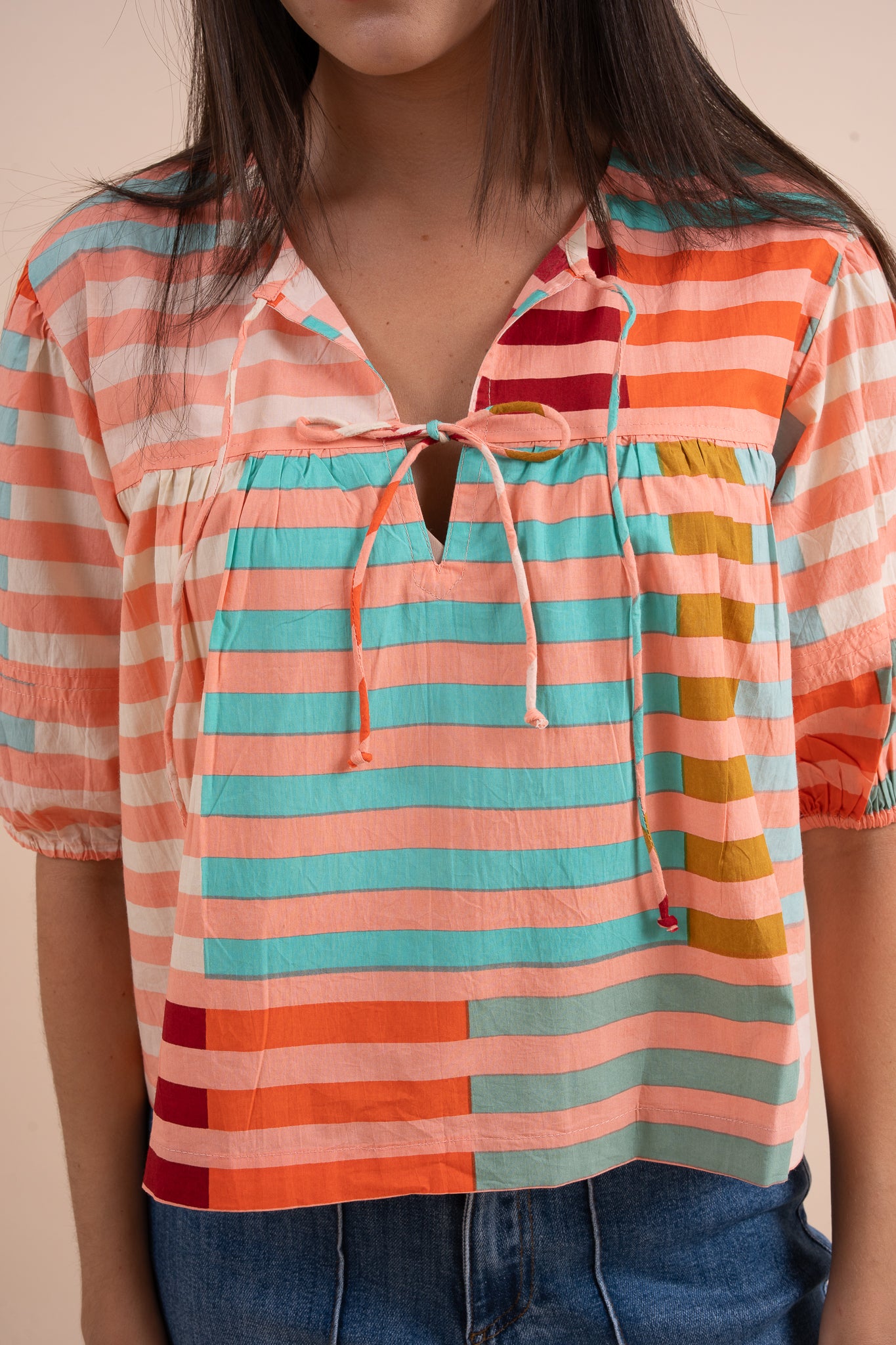 Harriet Color Striped Top