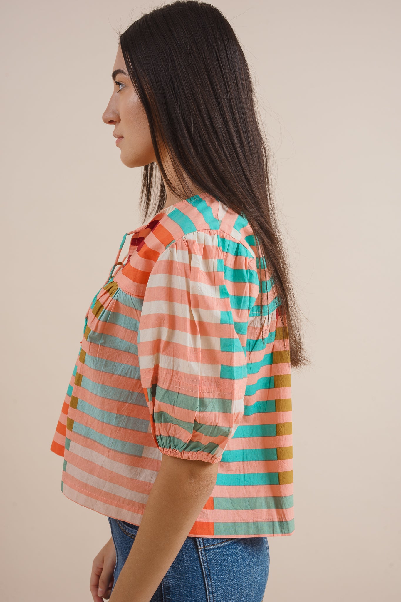 Harriet Color Striped Top