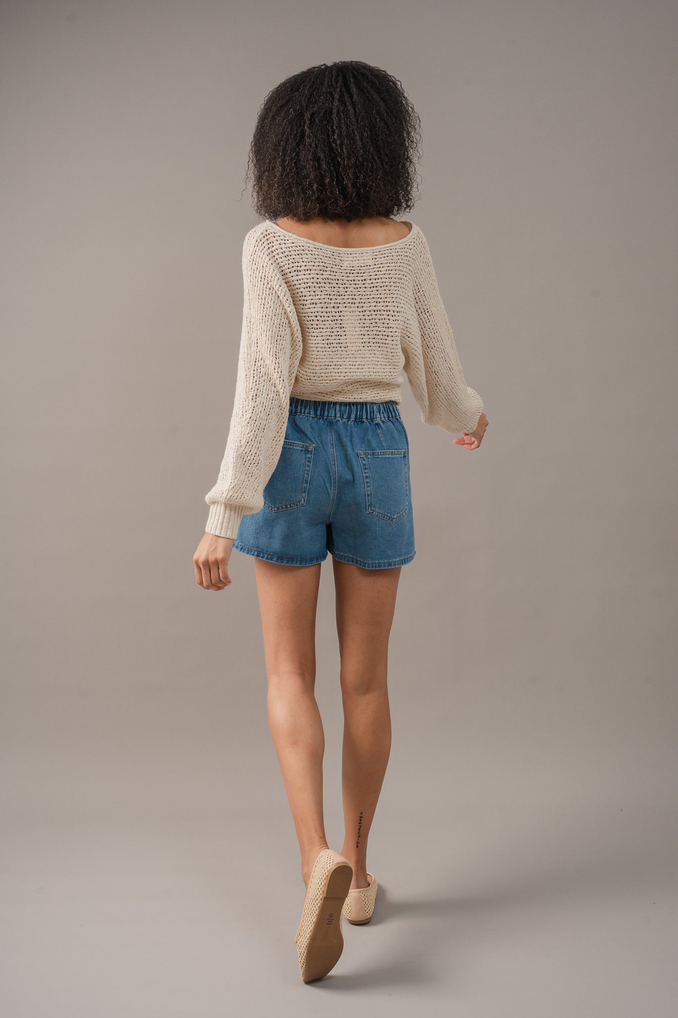 Denim Wrap Skorts