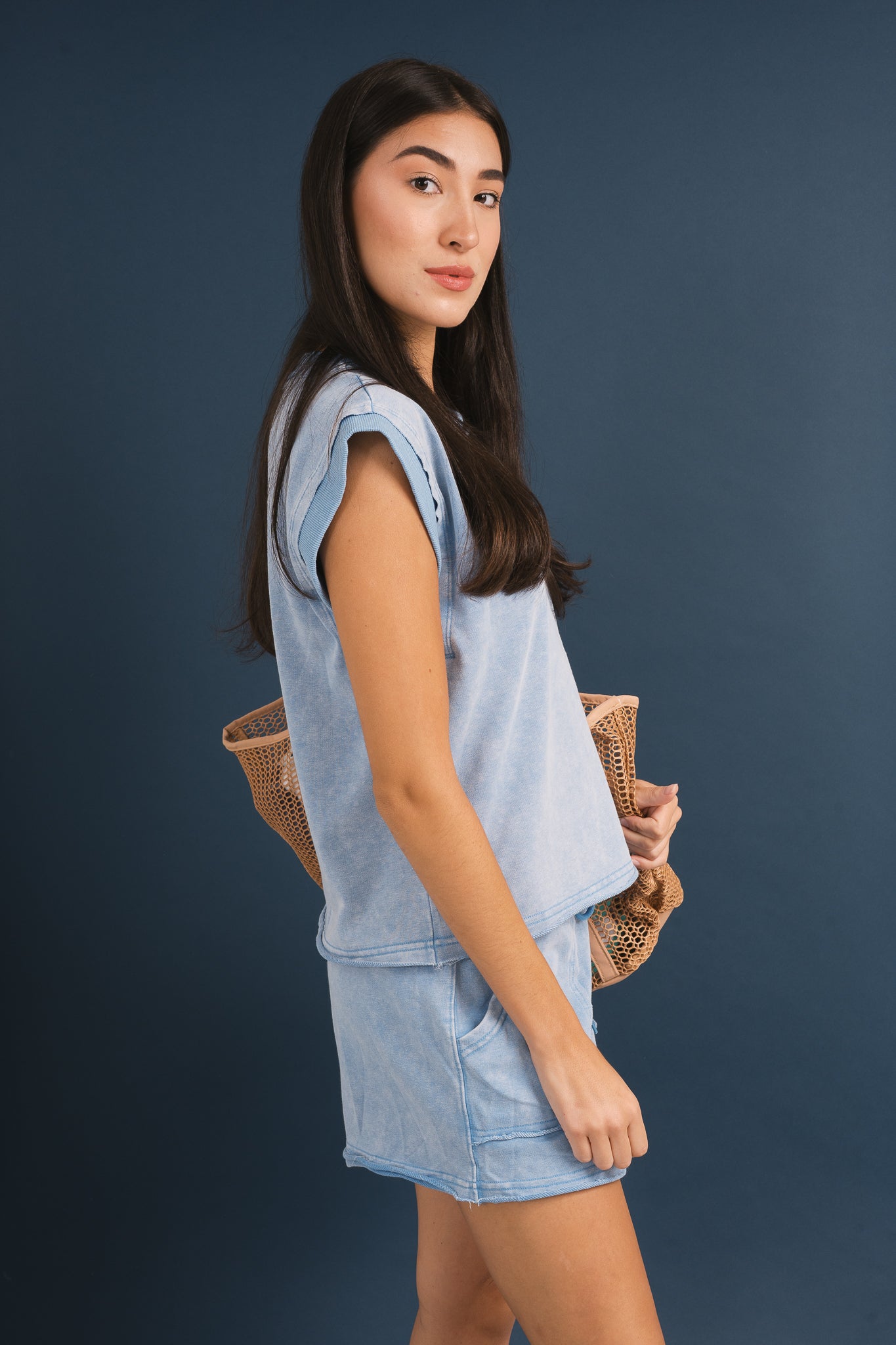 Washed Solid Loungewear Set