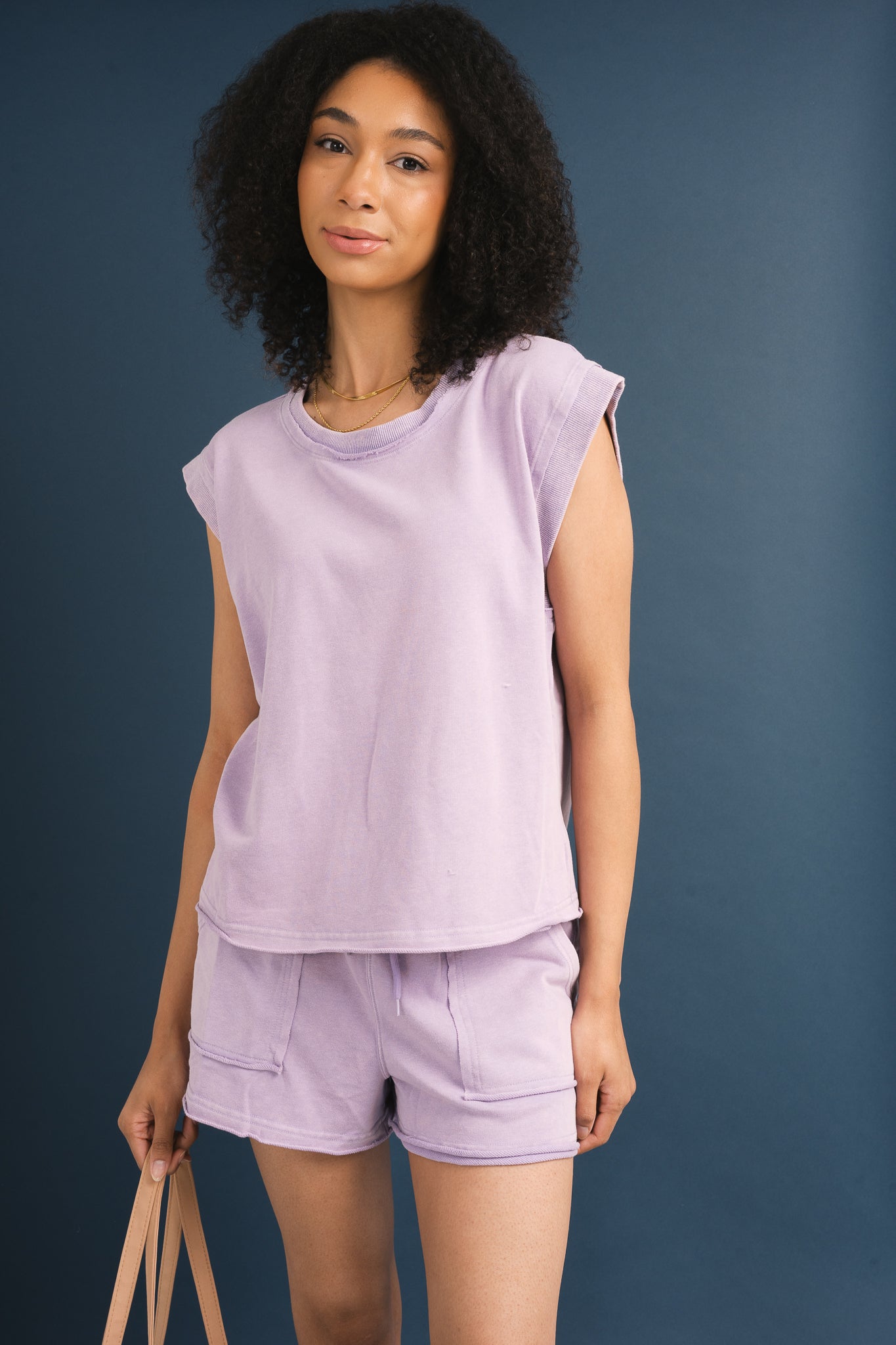 Washed Solid Loungewear Set