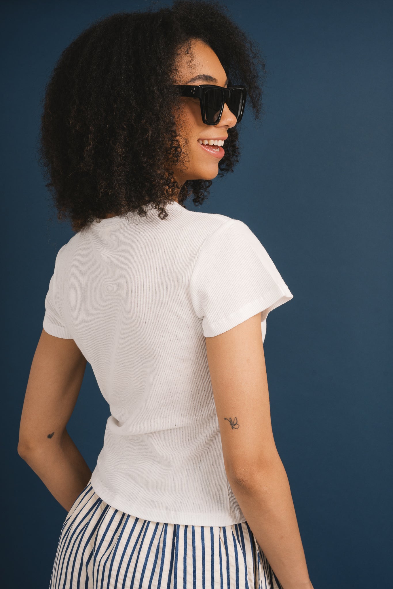 'vacay' Ribbed Knit Tee