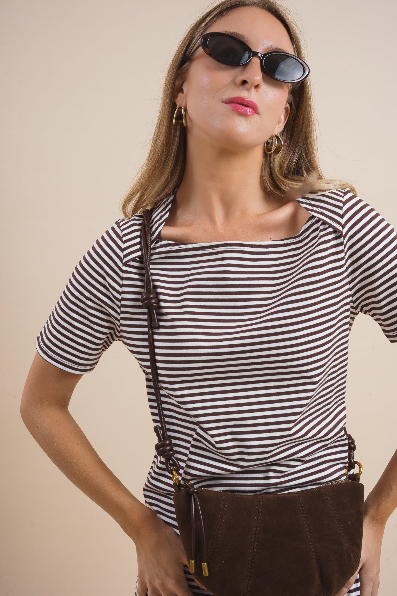 Victoria Striped Midi Dress