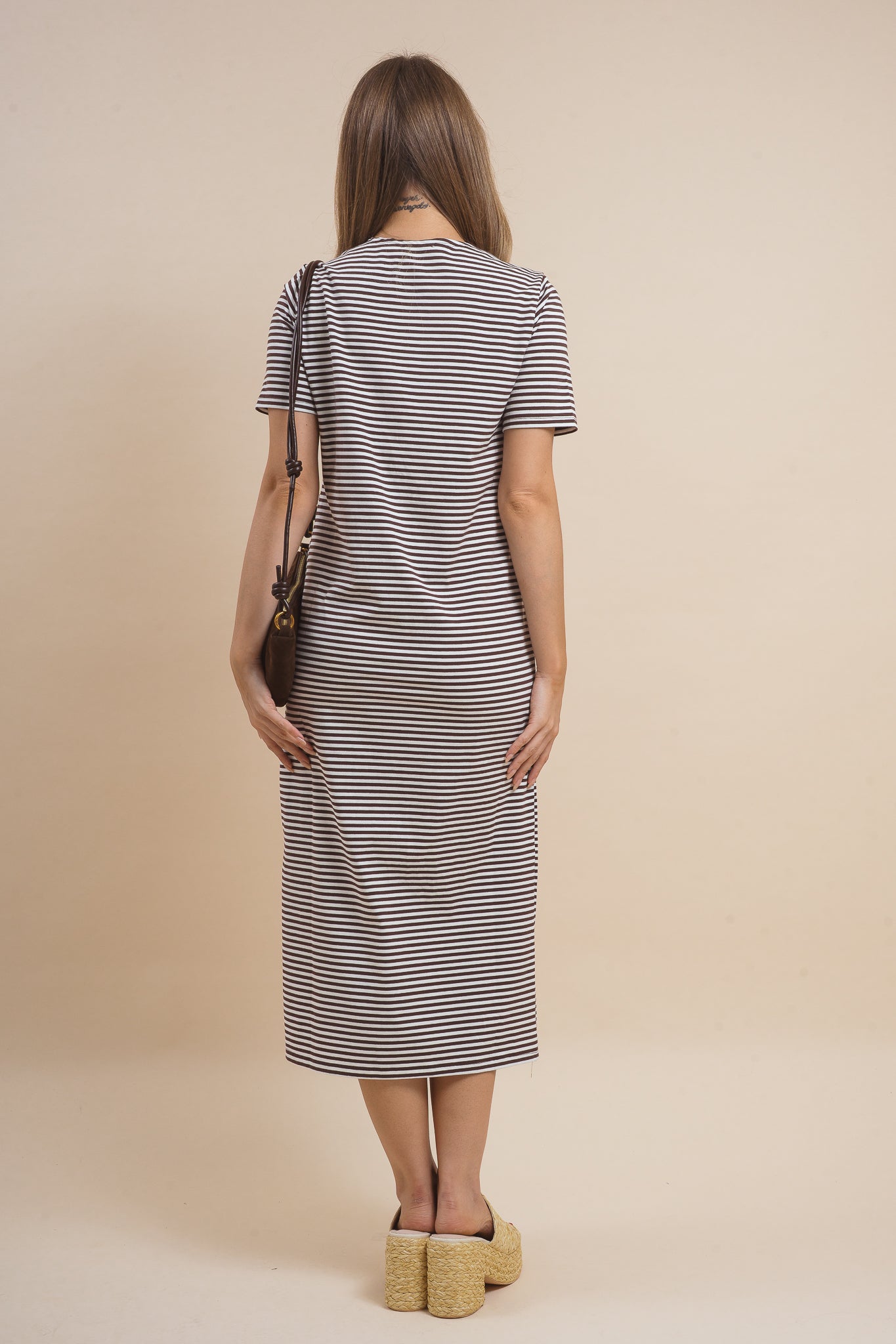 Victoria Striped Midi Dress