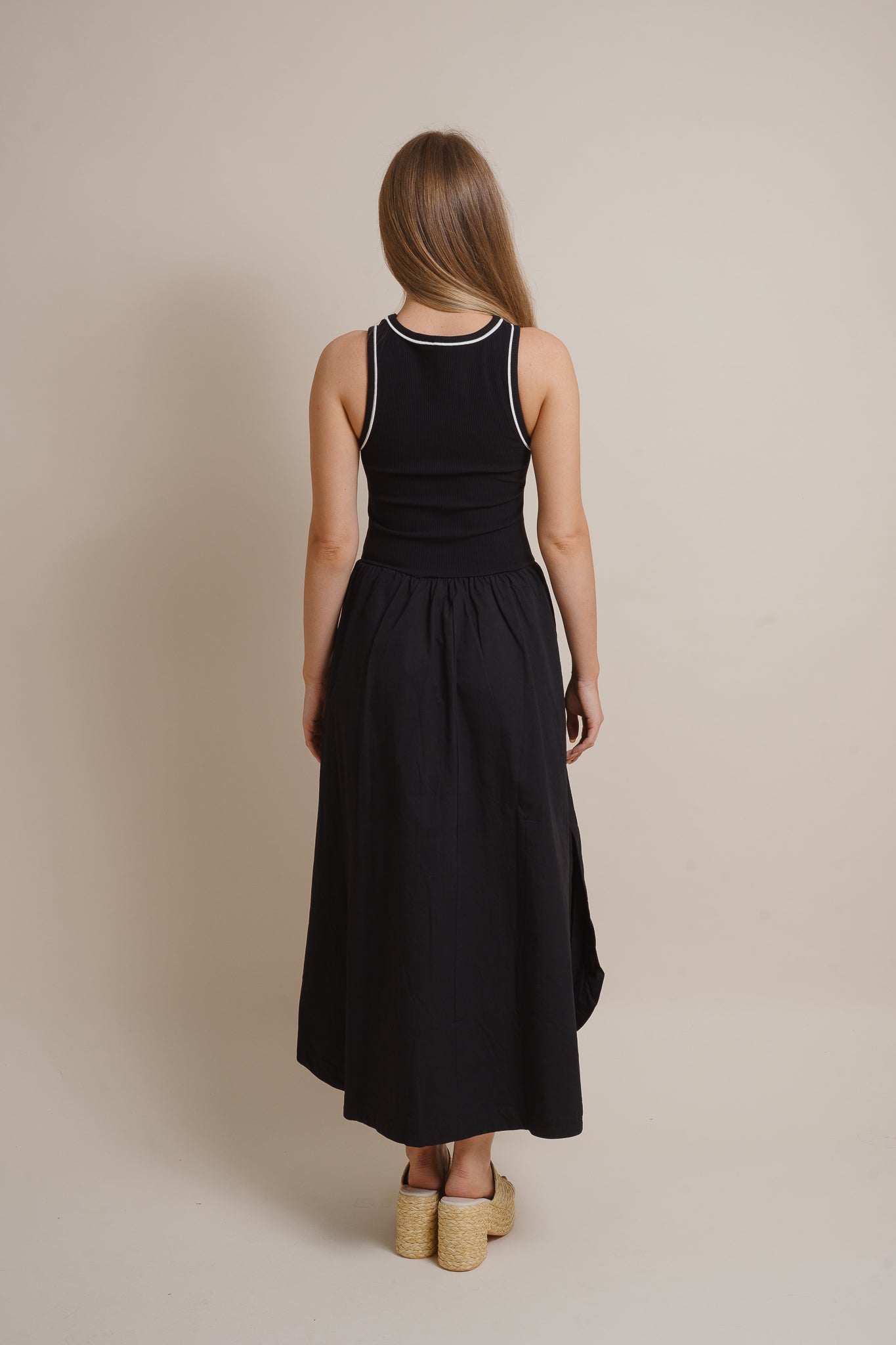 Sleeveless Mix Media Dress