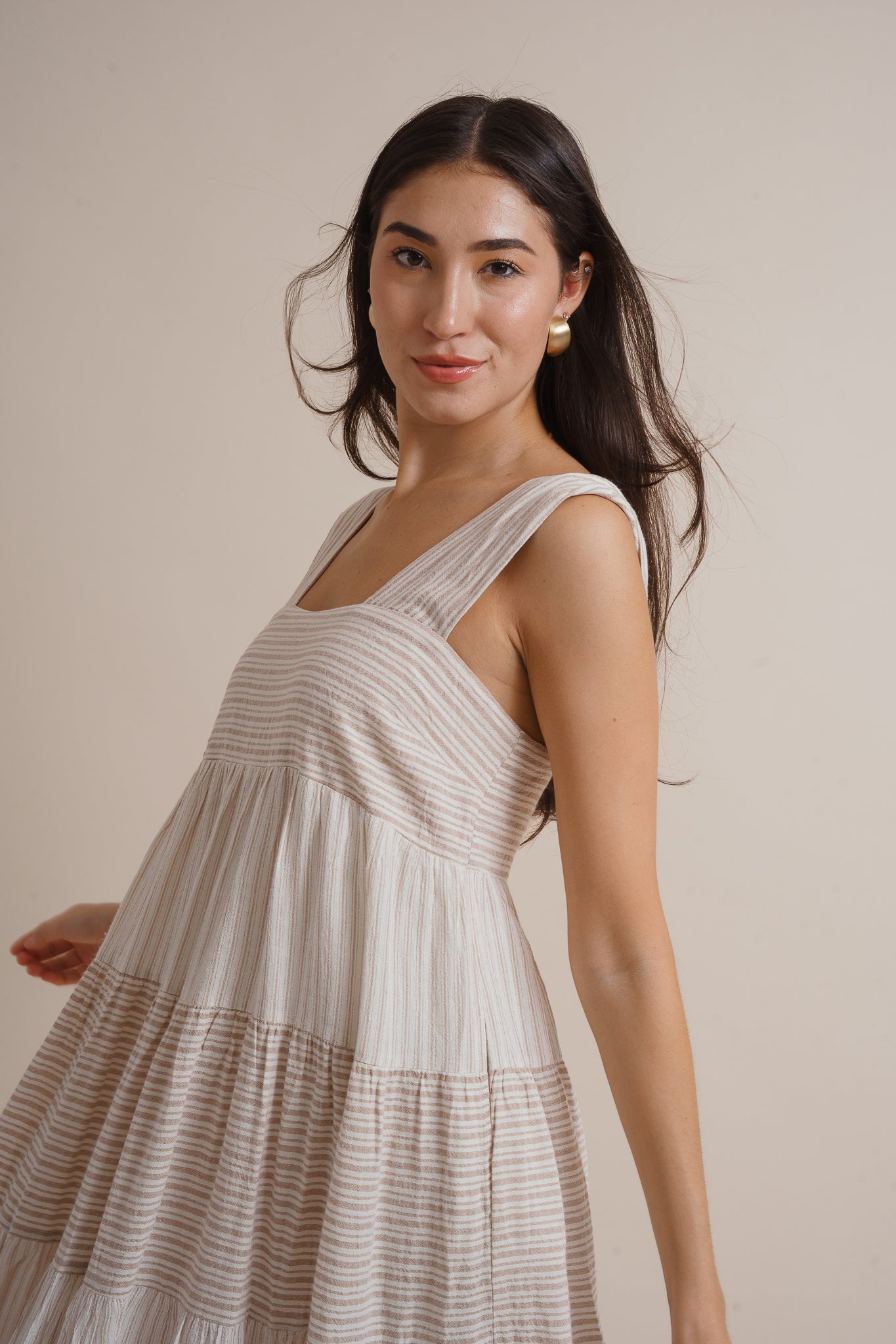 Kaylee Stripe Midi Dress