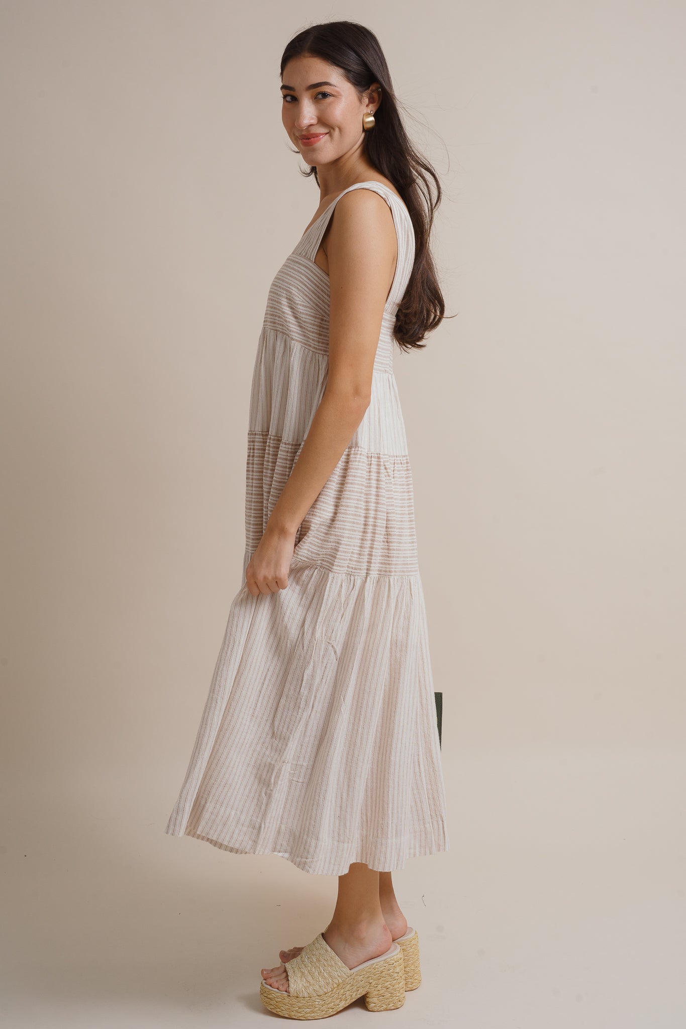 Kaylee Stripe Midi Dress