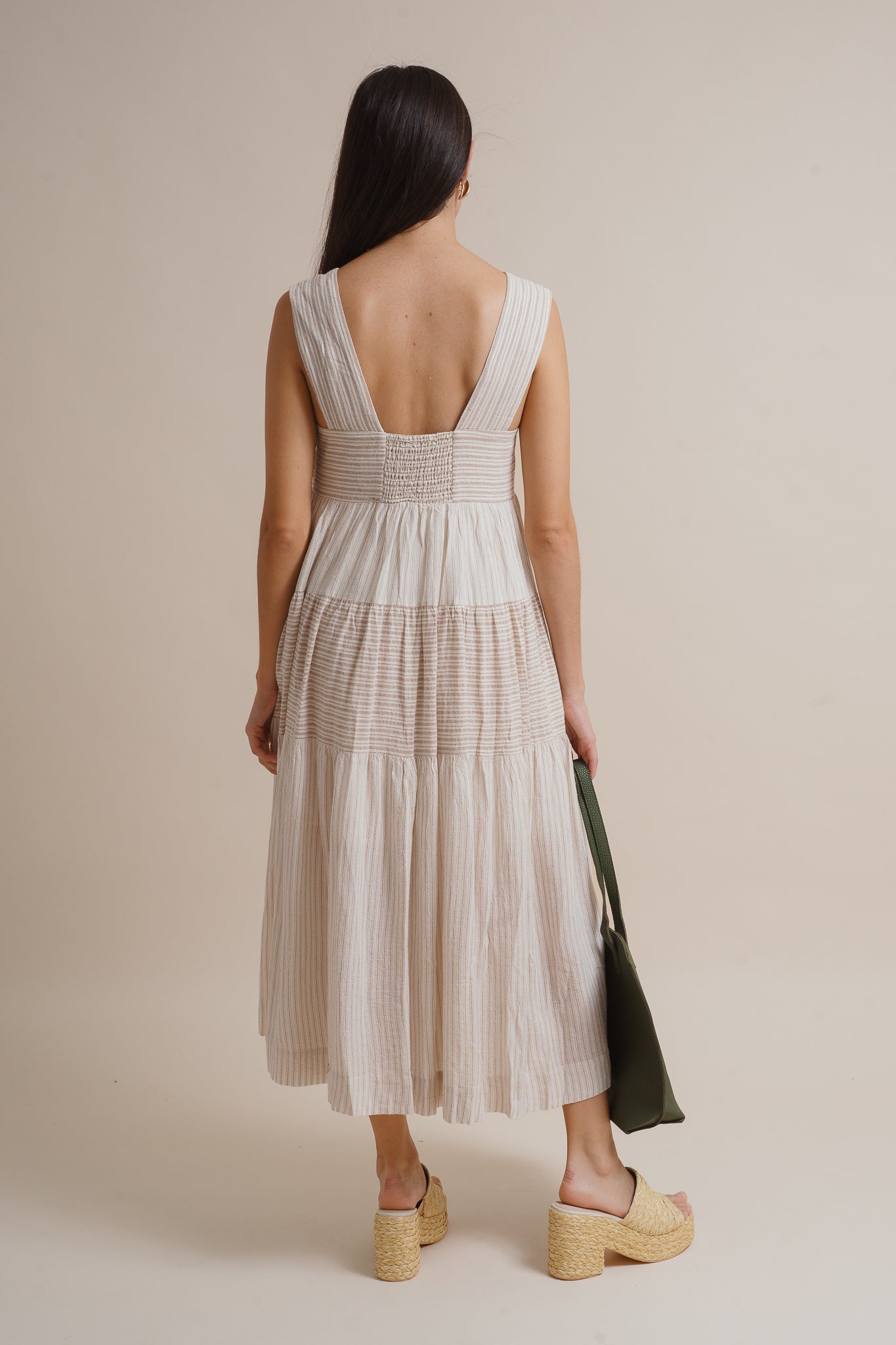 Kaylee Stripe Midi Dress