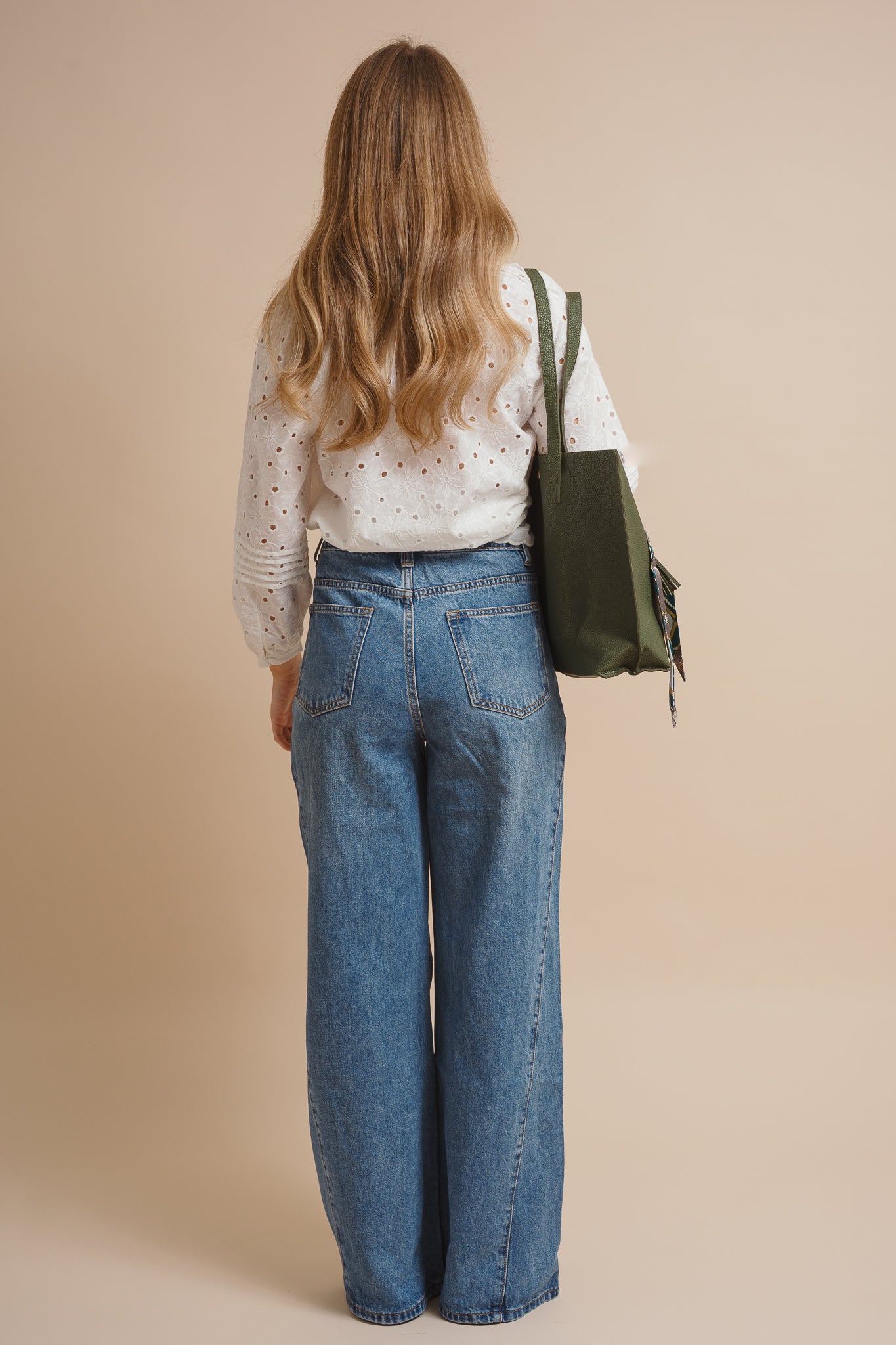 Wren Wide Leg Mid Rise Jeans
