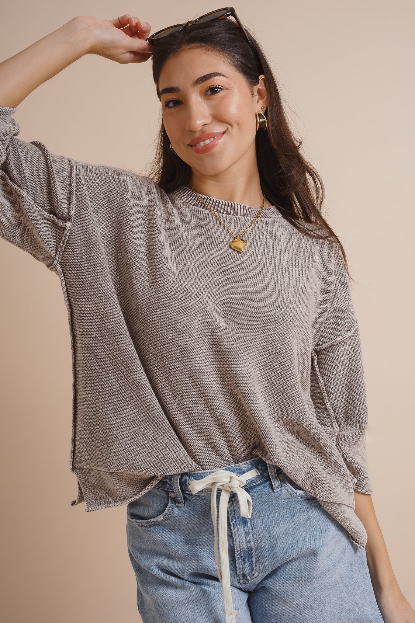 Blythe Oversized Sweater Top