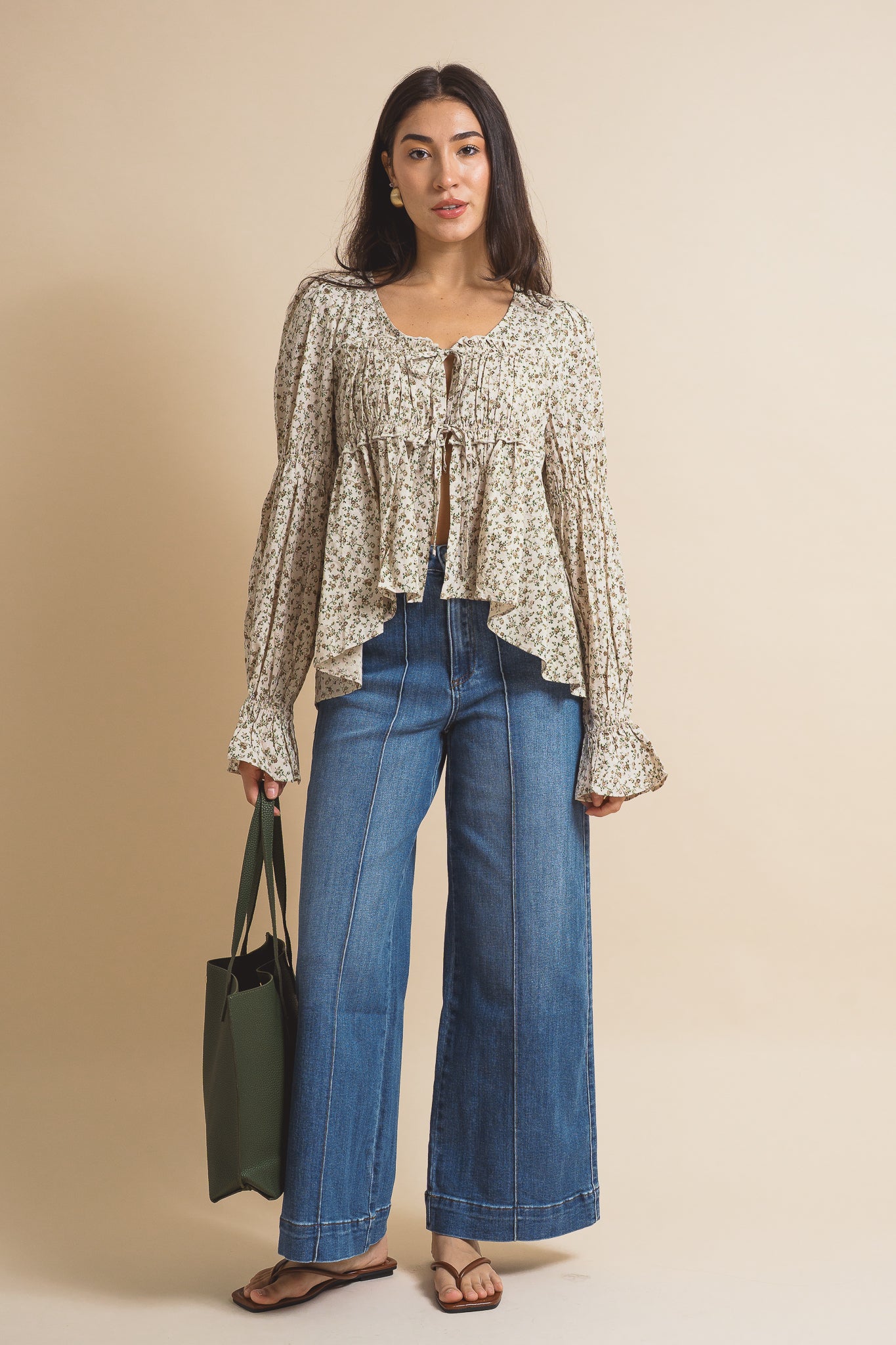 Lennyn Ditsy Print Blouse