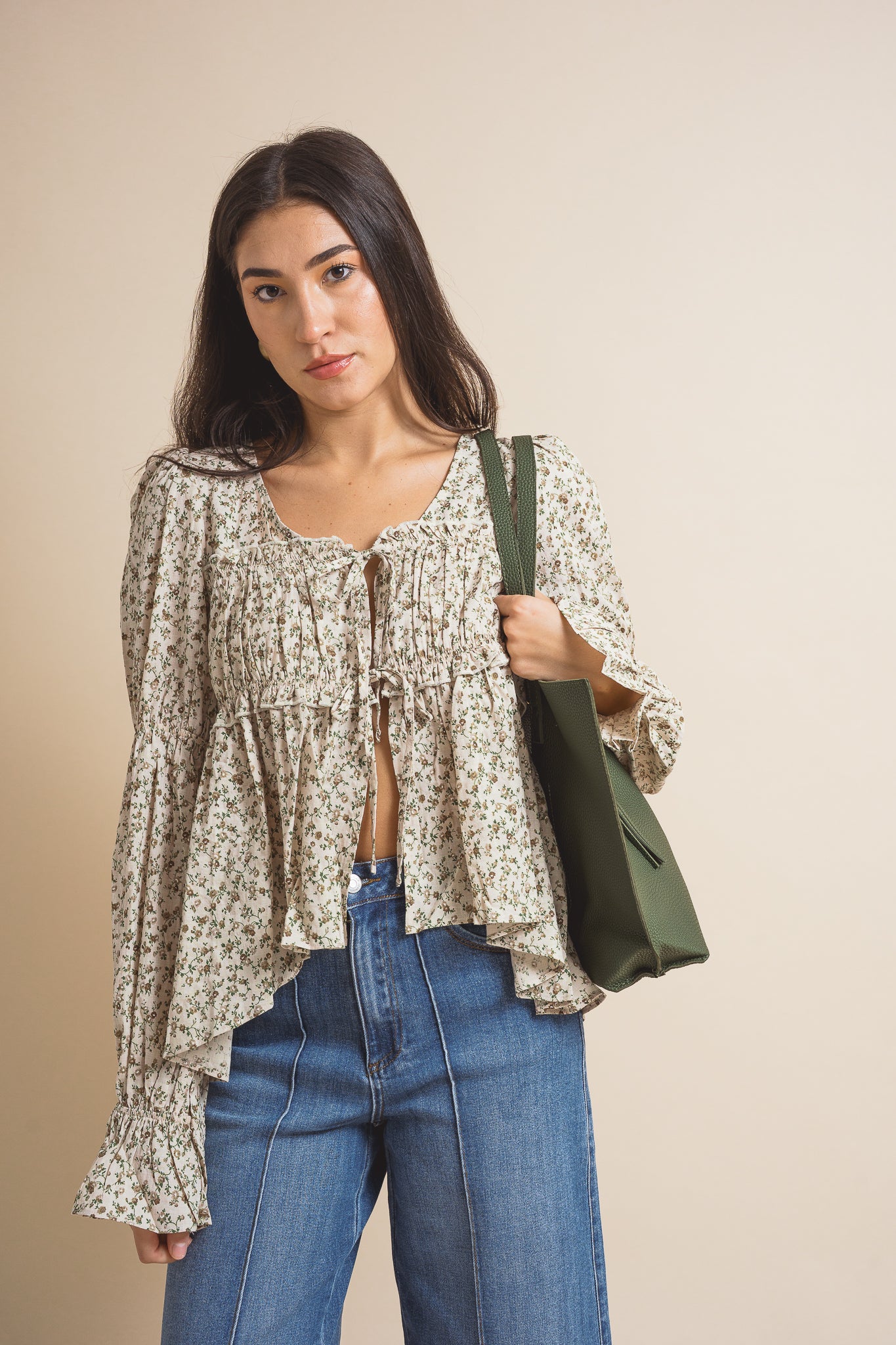 Lennyn Ditsy Print Blouse