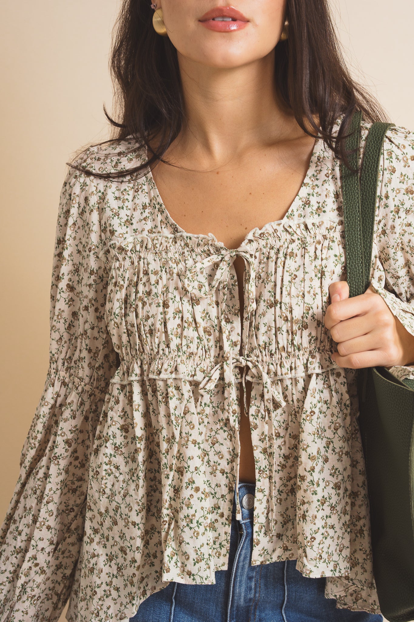 Lennyn Ditsy Print Blouse