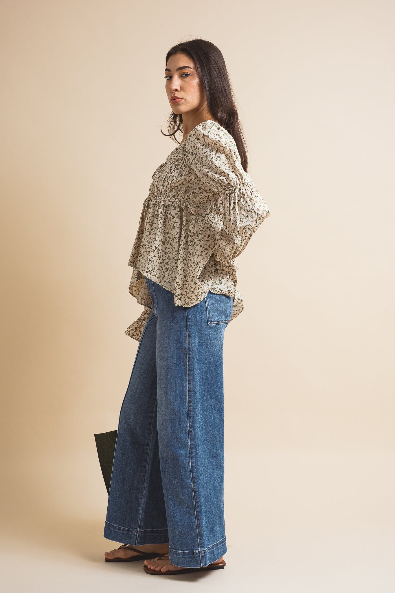 Lennyn Ditsy Print Blouse