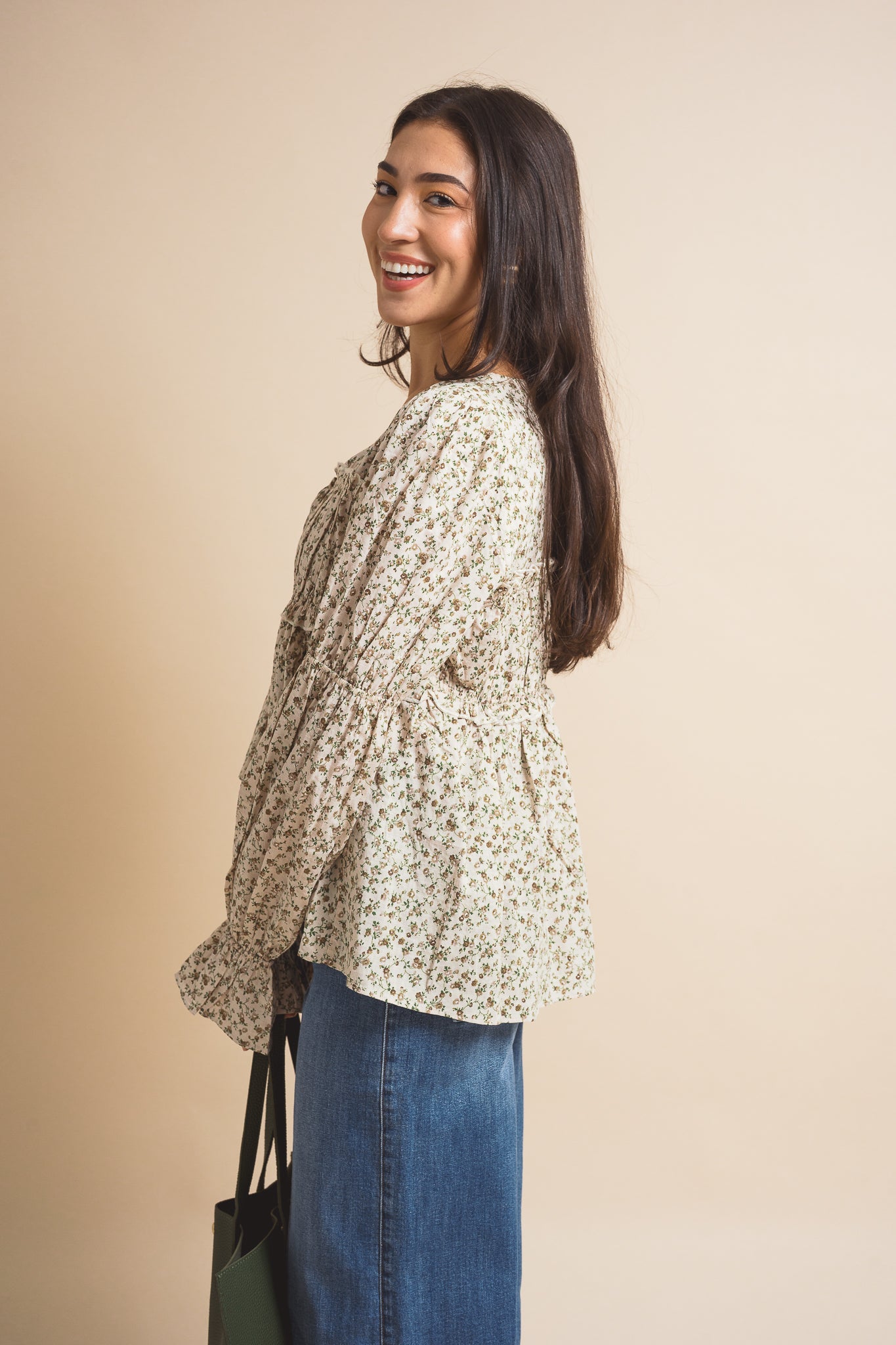Lennyn Ditsy Print Blouse