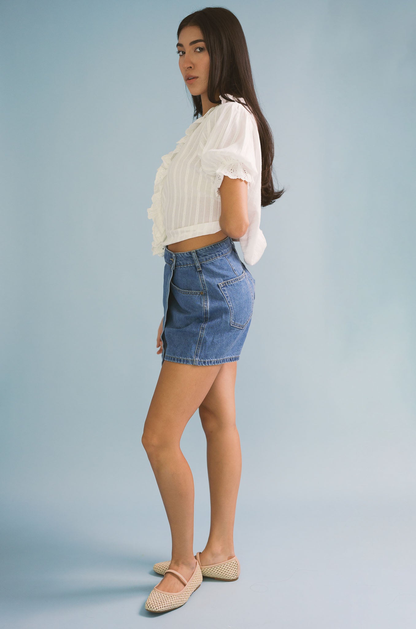 Rylie Denim Skort