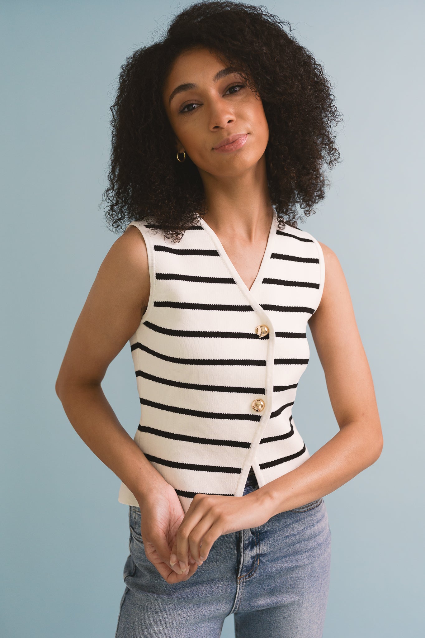 Wren Striped Vest