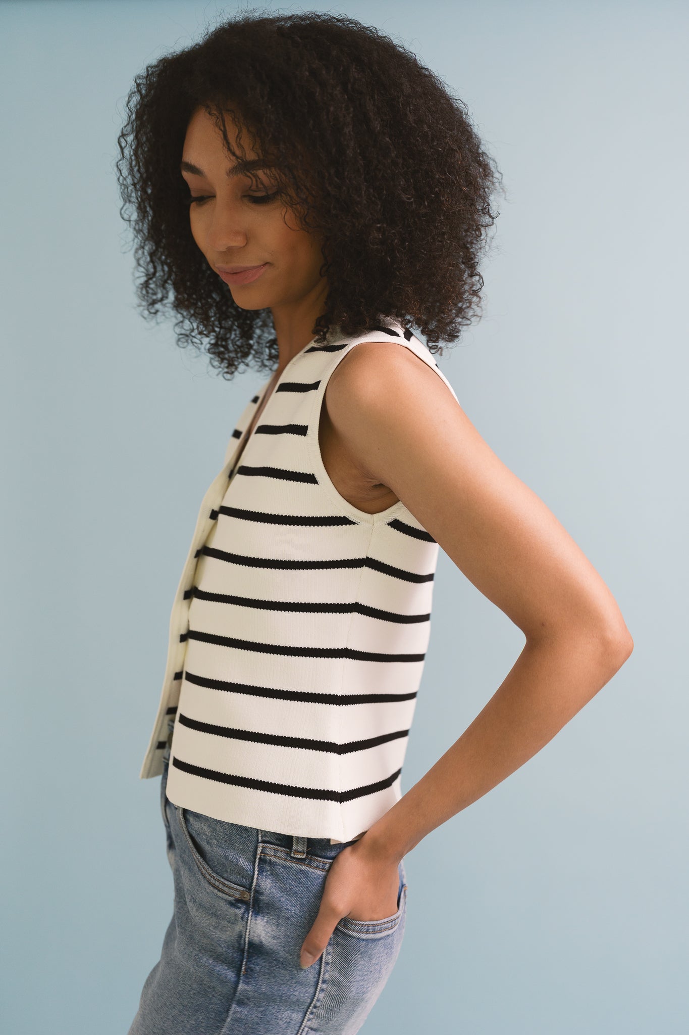 Wren Striped Vest