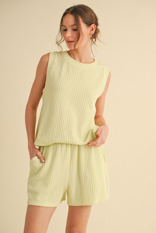 Stripes Textured Knit Loungewear