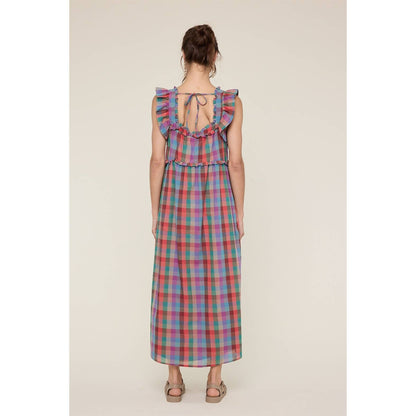 Market Days Plaid Midi Dress