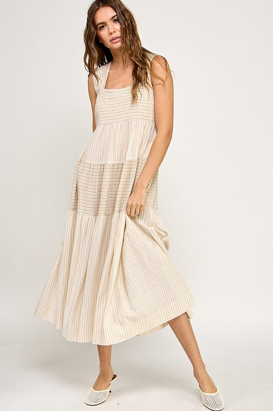 Kaylee Stripe Midi Dress